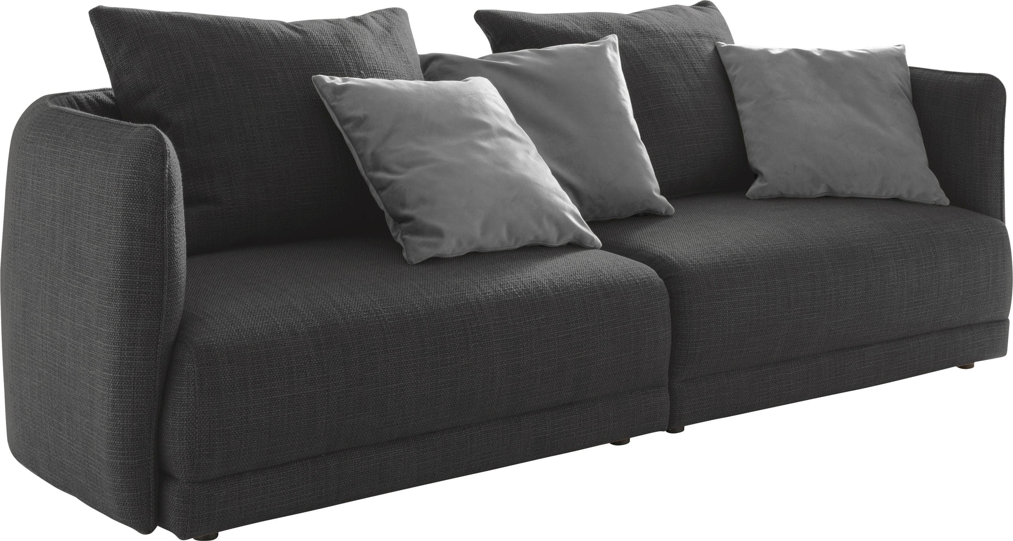 Big-Sofa DESIGNWERK New York Charcoal 2-Sitzer
