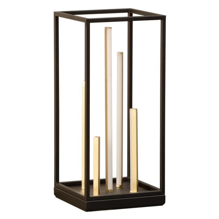 FISCHER & HONSEL Tischleuchte GRID Schwarz Metall