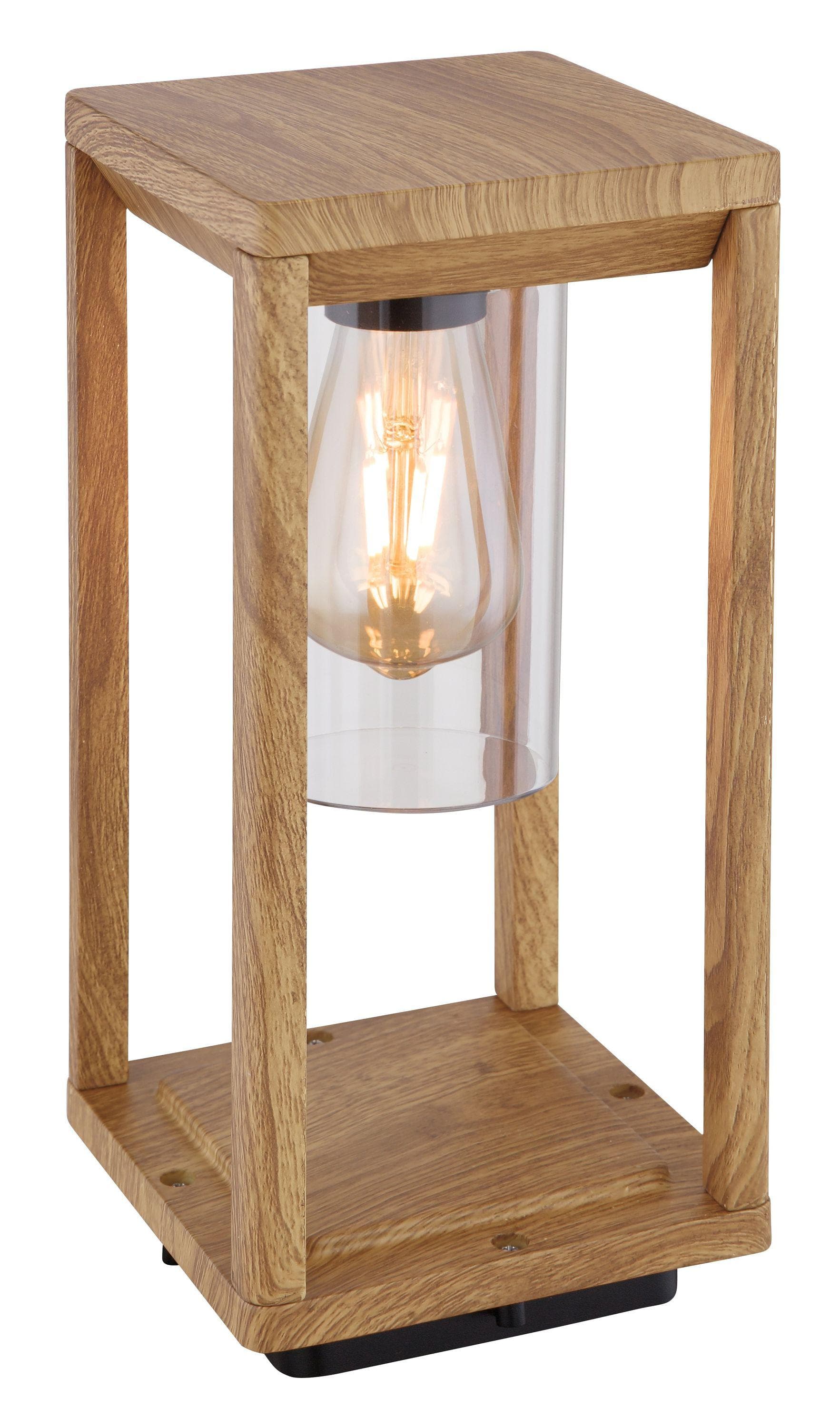 GLOBO LIGHTING LED Außenleuchte Holzoptik für Garten und Terrasse