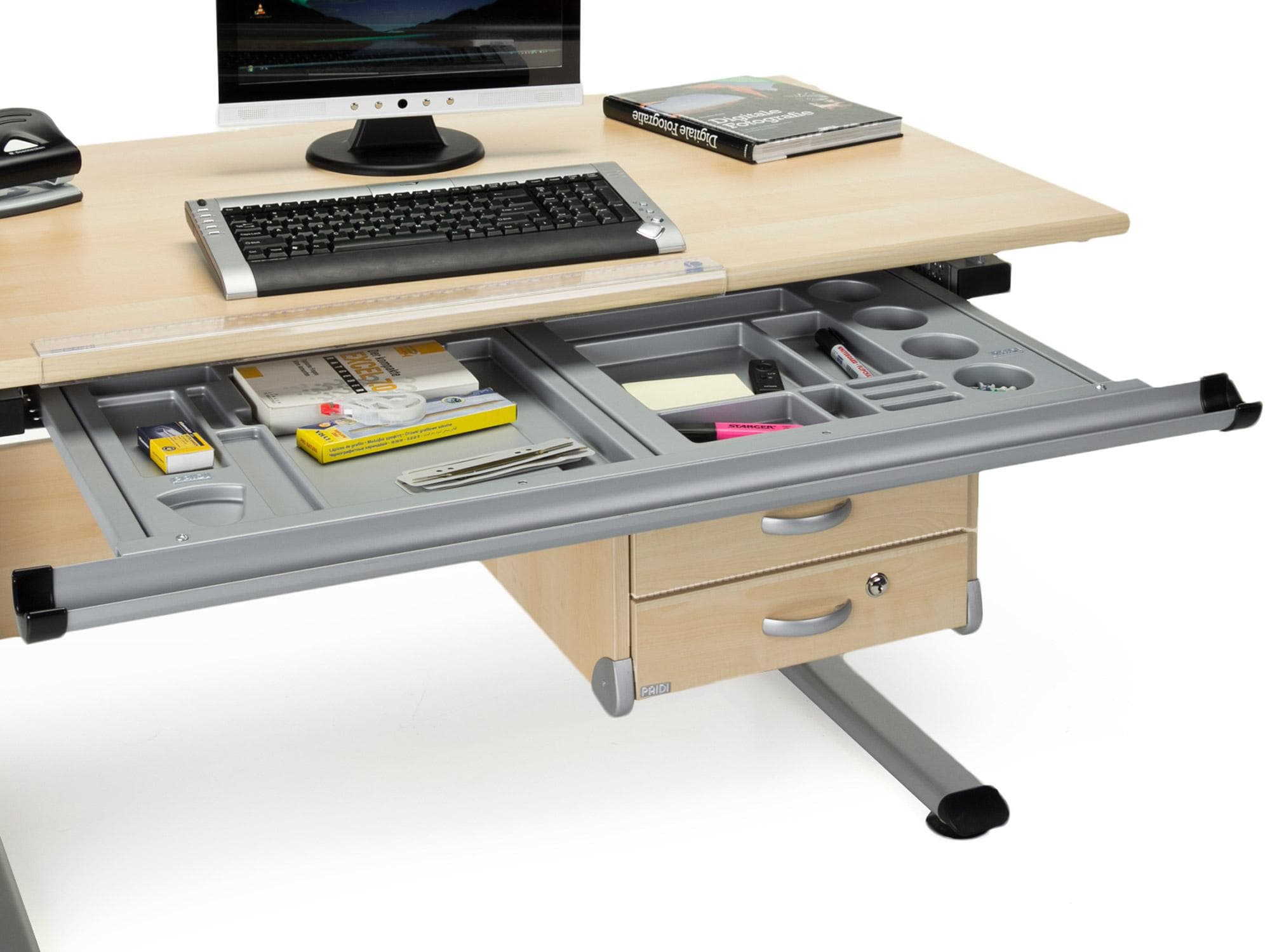 Paidi Schubladeneinteilung Silber Kunststoff 40x3.7x37.7 cm