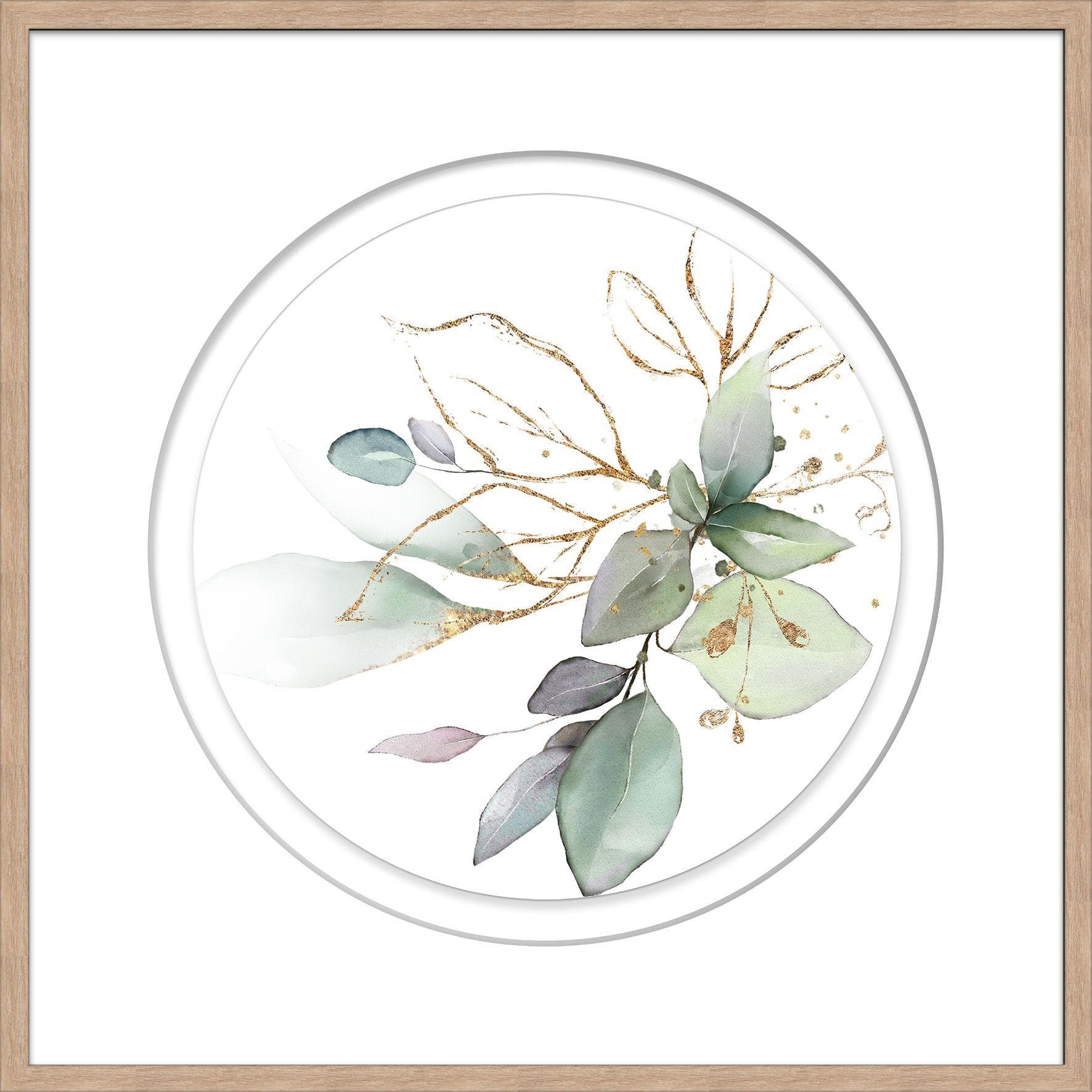 Kunstdruck GREEN LEAF I von Fred-Design