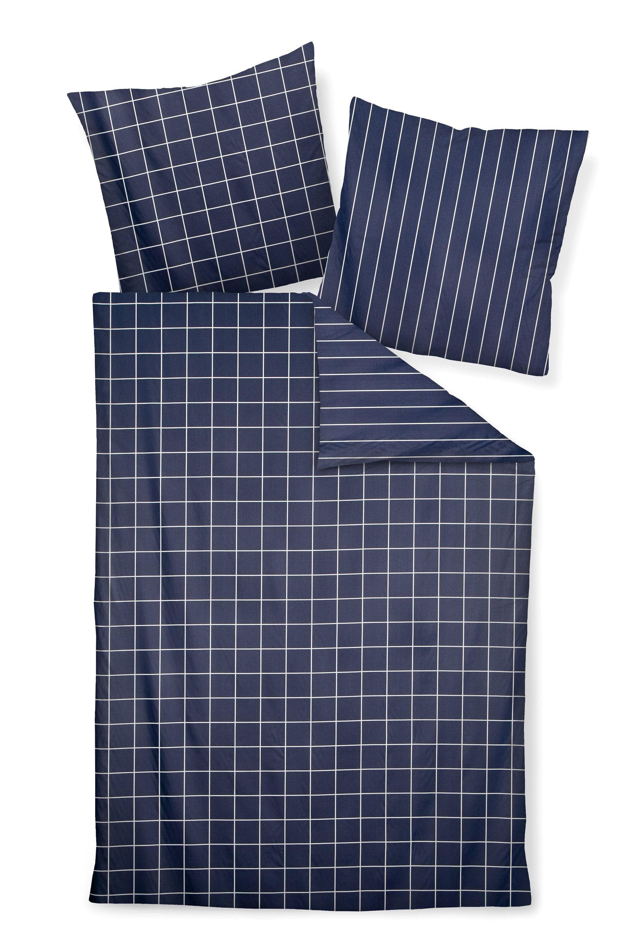 Janine Wendebettwäsche Modernclassic Mako-Satin Streifen Design