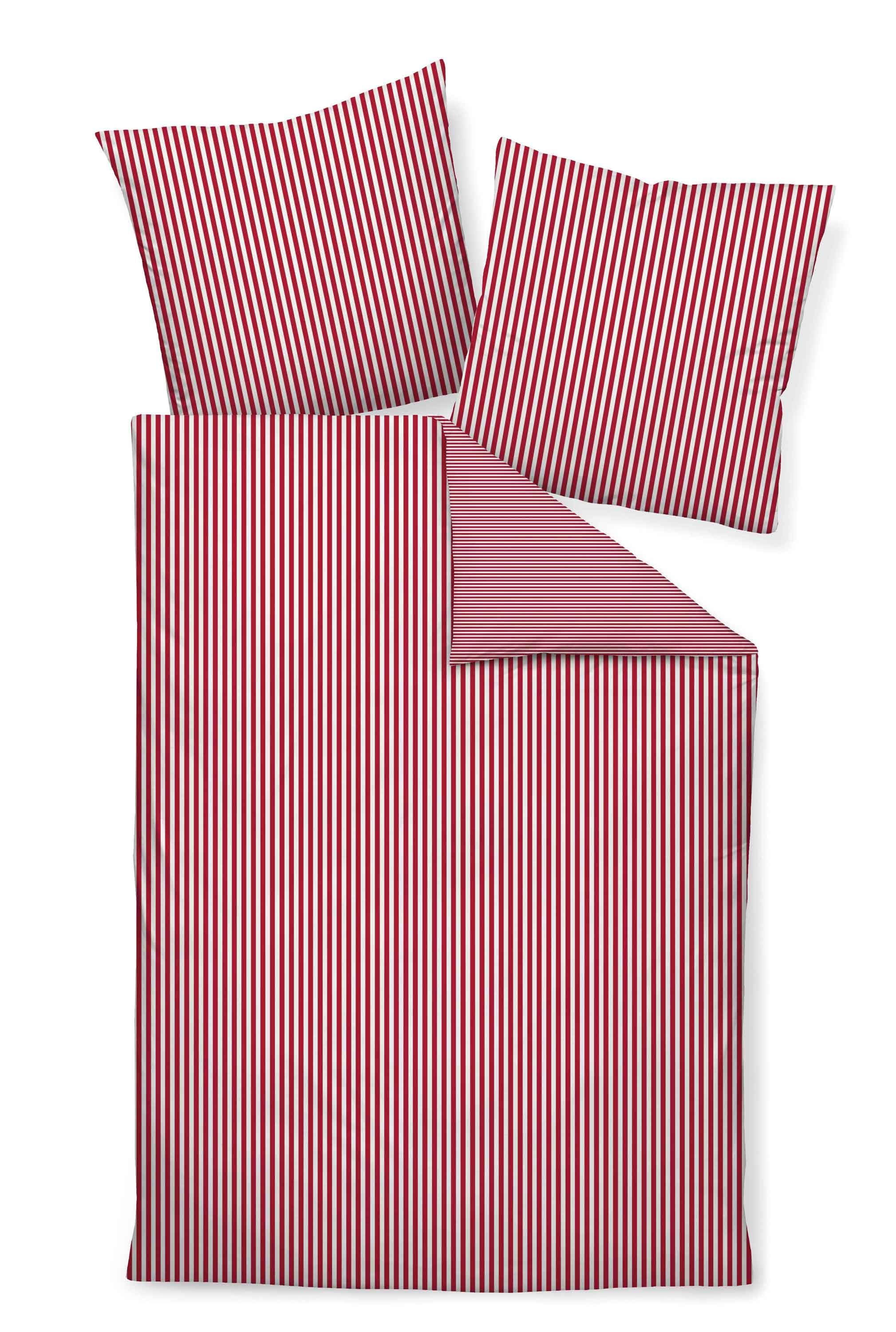 Janine Wendebettwäsche Modernclassic: Mako-Satin, Streifen Design