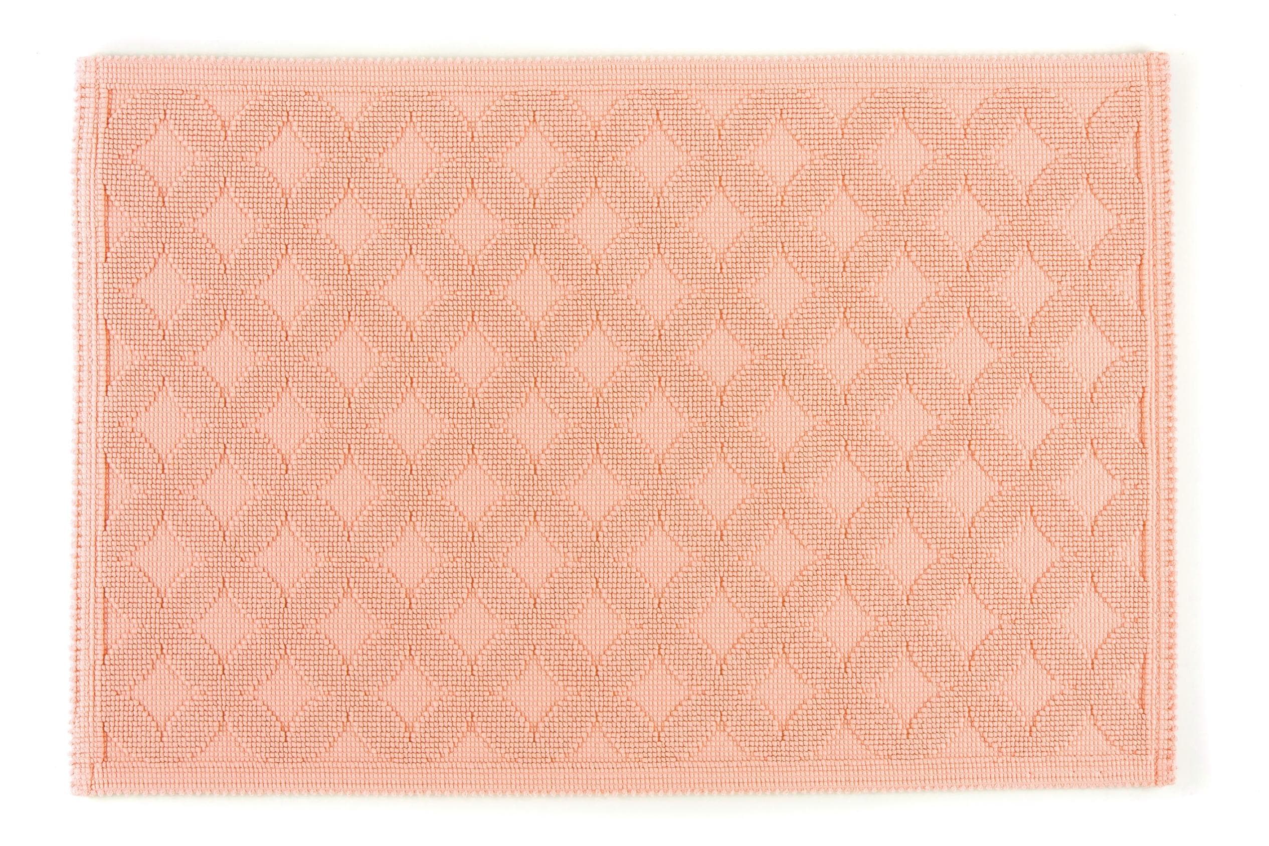 Badematte RHOMTUFT SEASIDE Peach Baumwolle