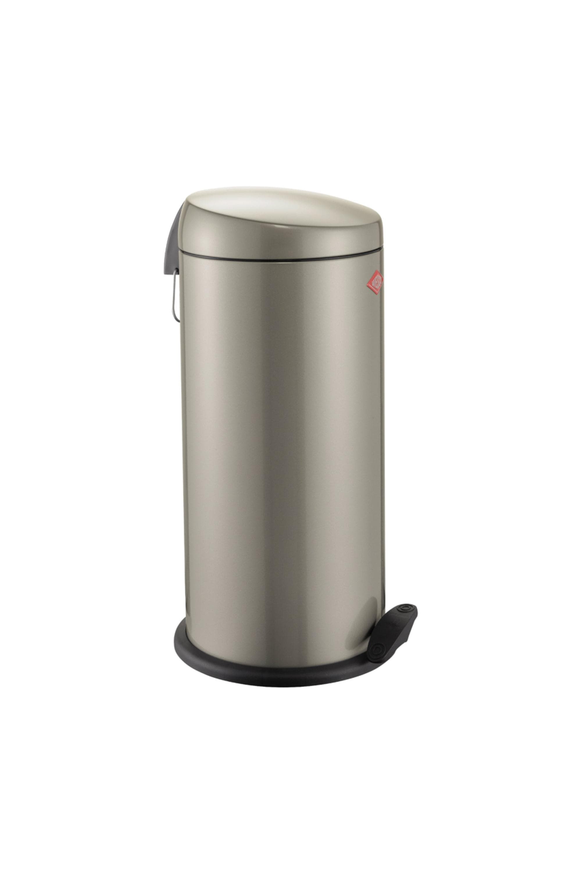 WESCO Capboy Maxi Tretmülleimer 22 Liter Silber Stahlblech