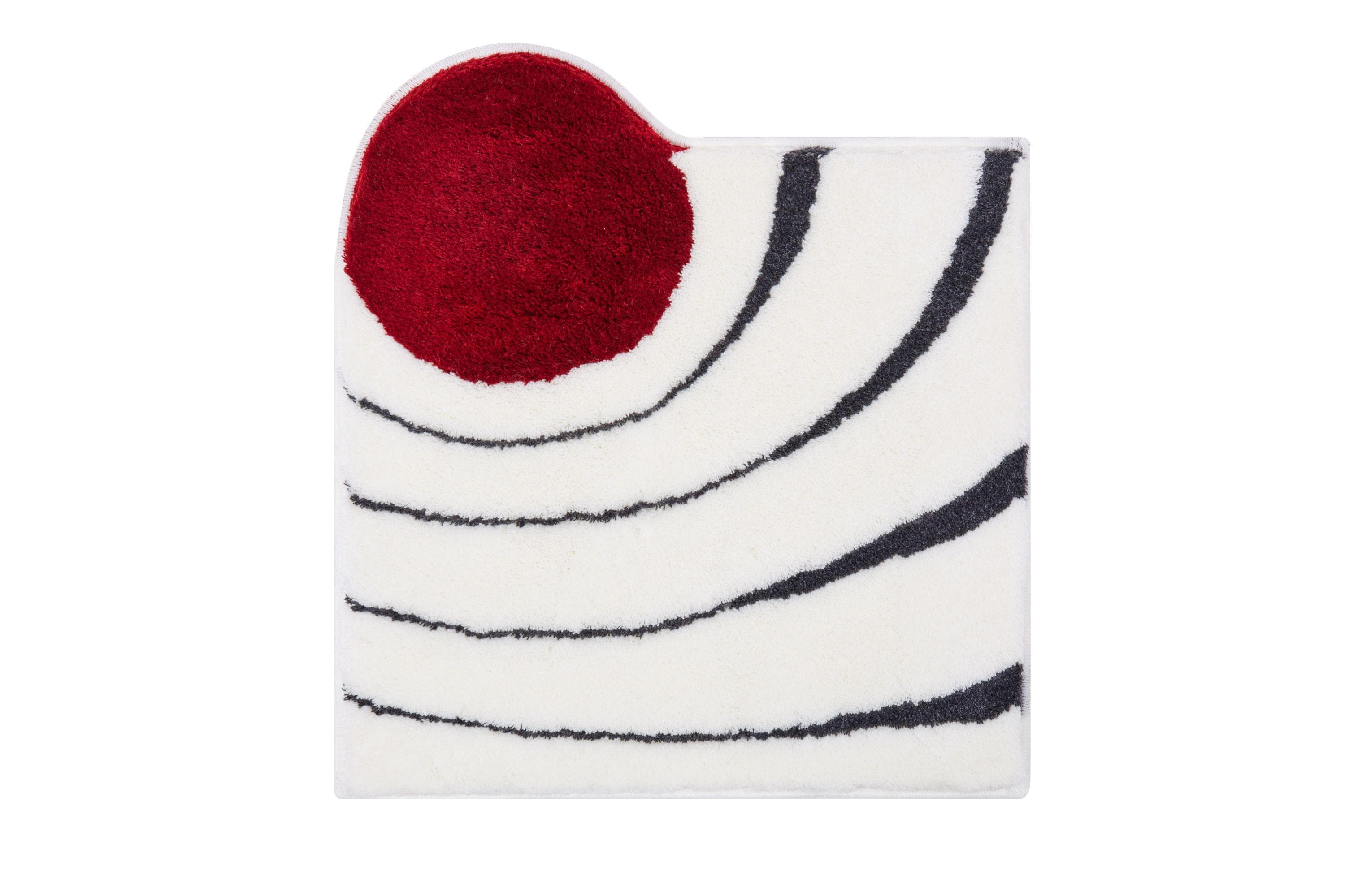 Colani Badematte Colani 2, Höhe 24 mm, rutschhemmend beschichtet, fußbodenheizungsgeeignet, Kunstfaser, quadratisch