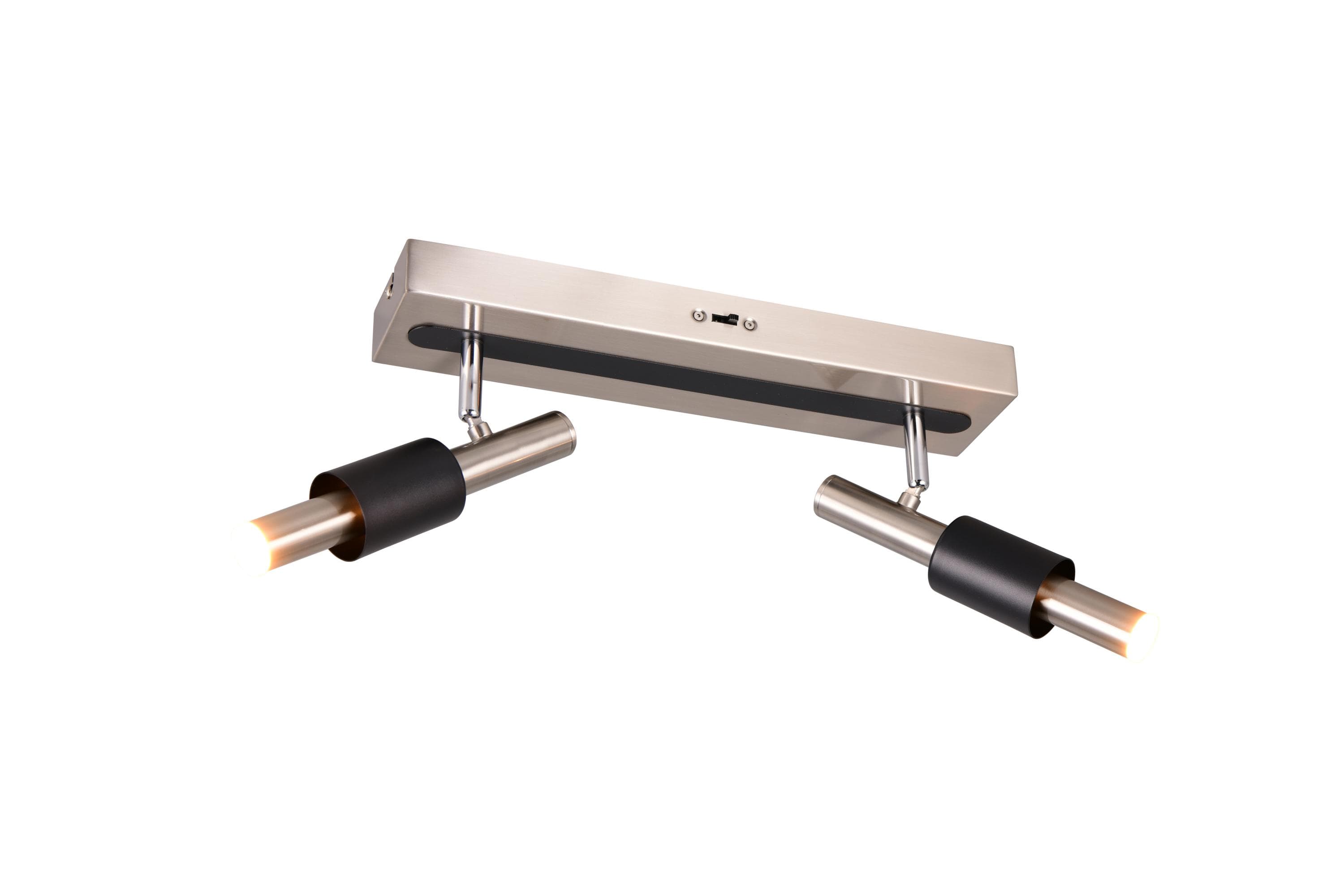 Trio Leuchten Deckenspot IKARIS BHT: Metall, Nickel matt, Dimmbar