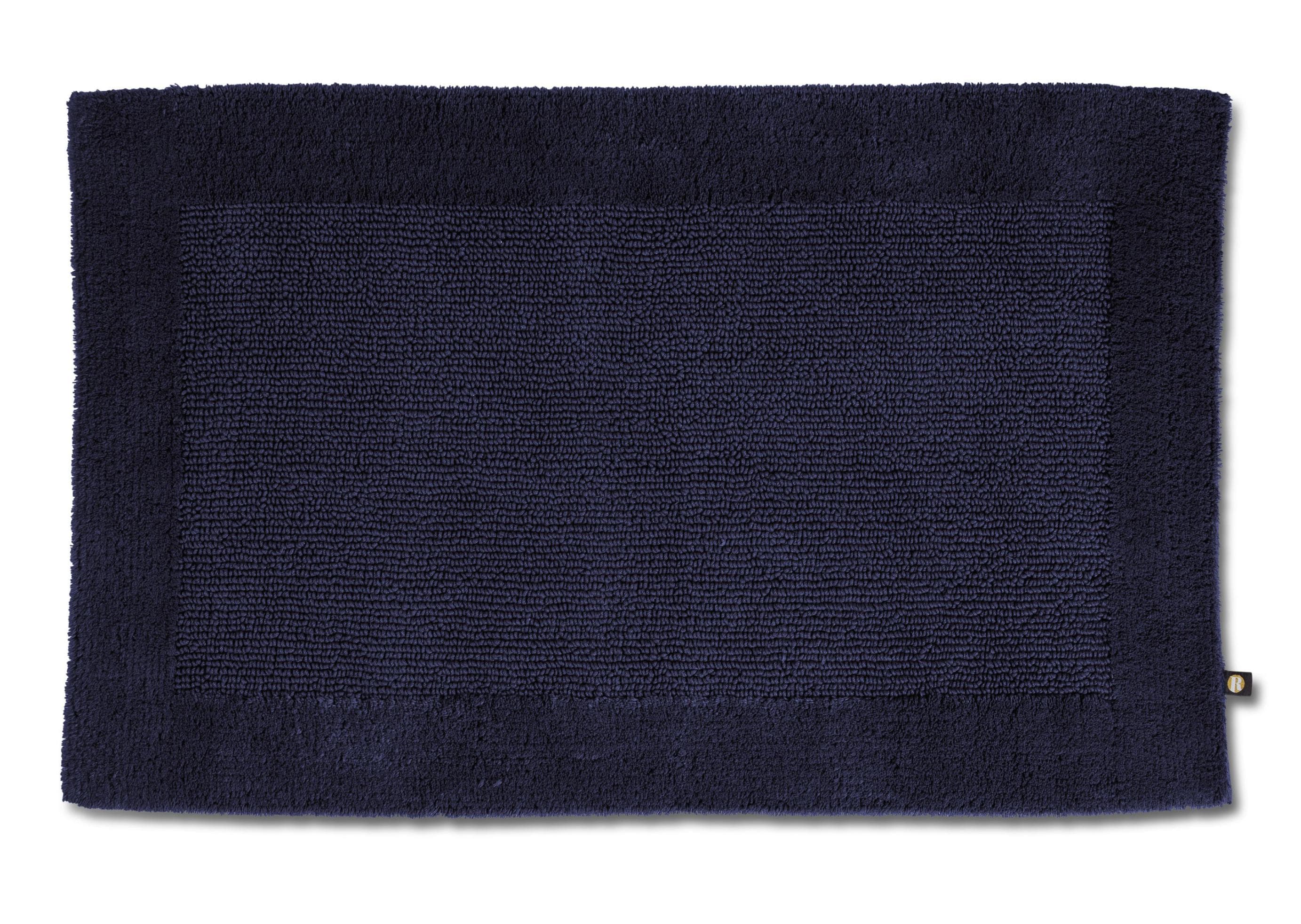 Badematte RHOMTUFT PRESTIGE Kobaltblau Baumwolle