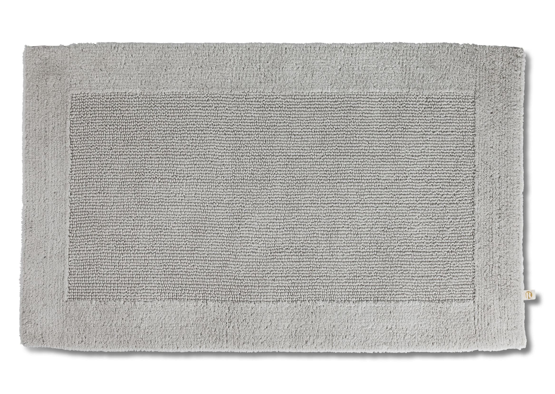Badematte RHOMTUFT PRESTIGE Perlgrau Baumwolle