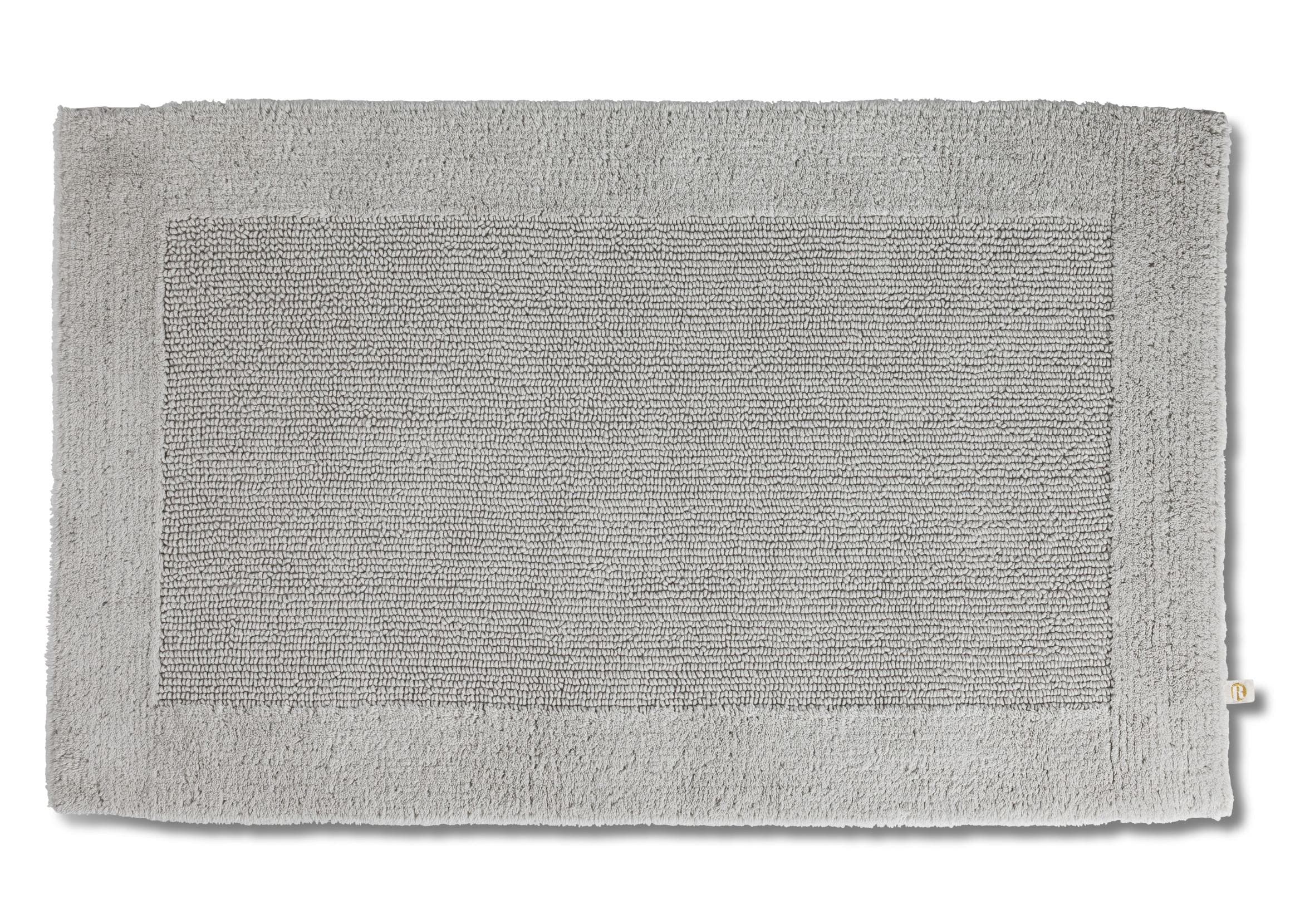Badematte RHOMTUFT PRESTIGE 100% Baumwolle Perlgrau
