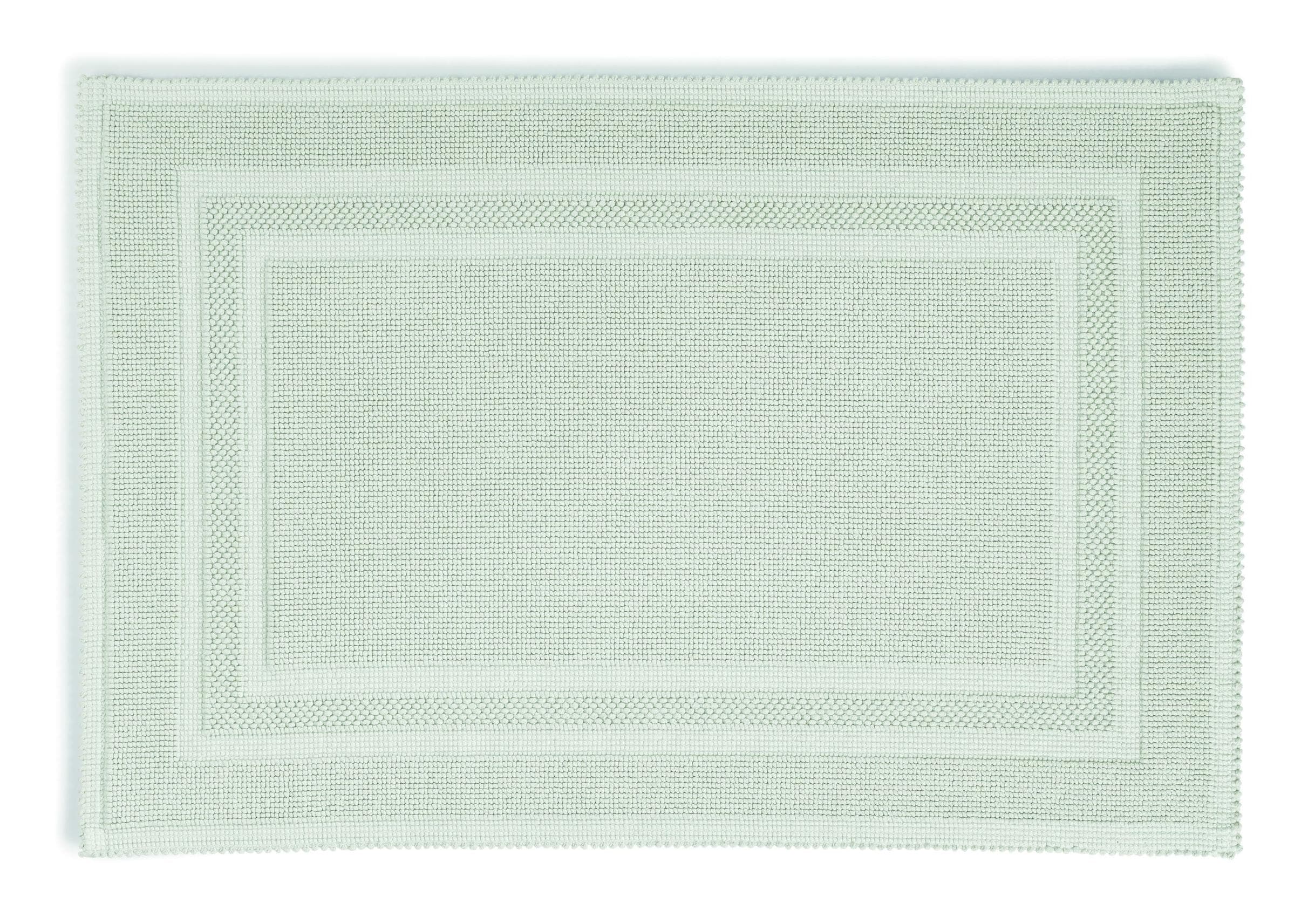 Badematte RHOMTUFT GALA 100% Baumwolle Perlgrau 60x90cm