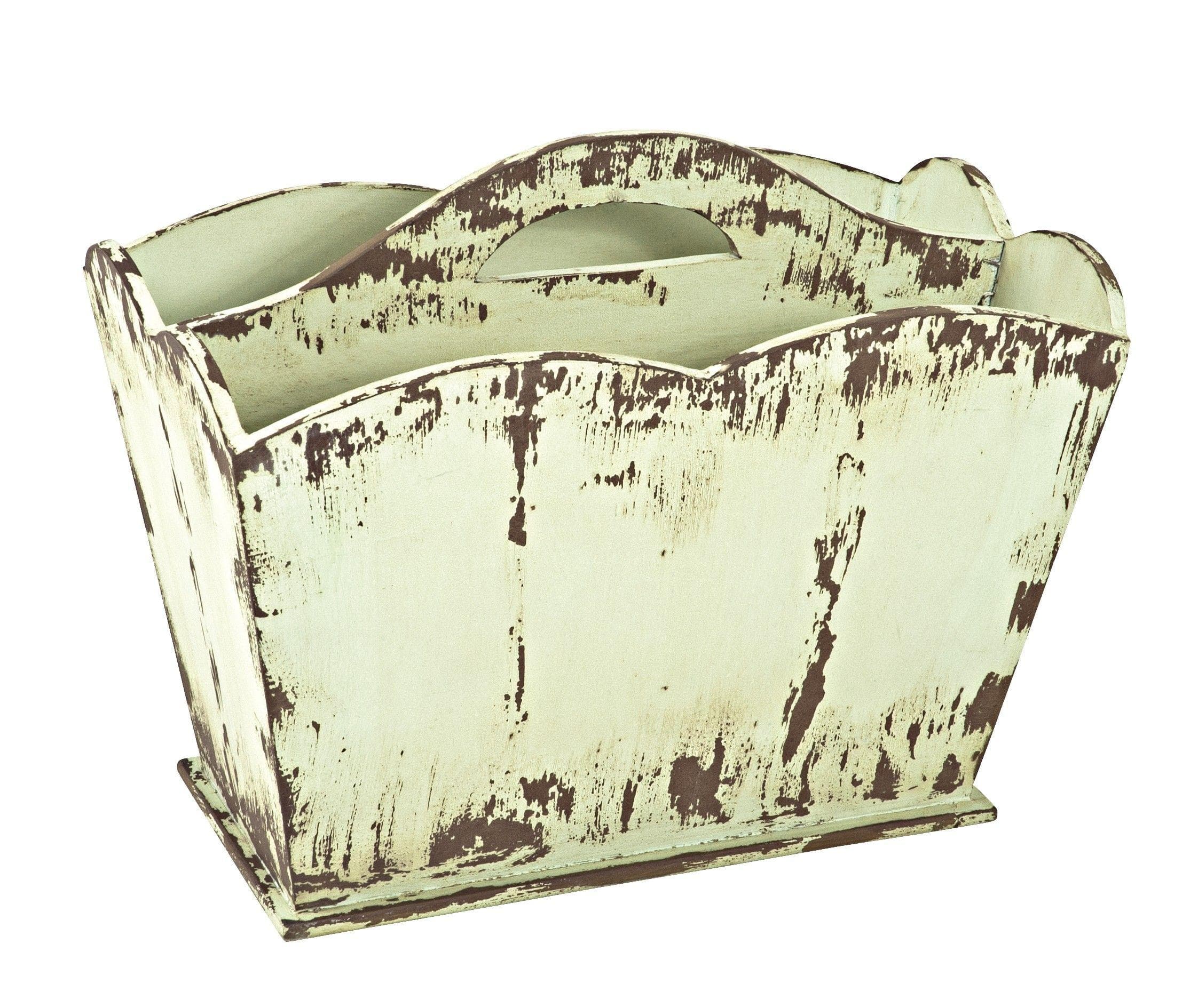 HAKU Vintage Zeitungsständer aus Massivholz und MDF