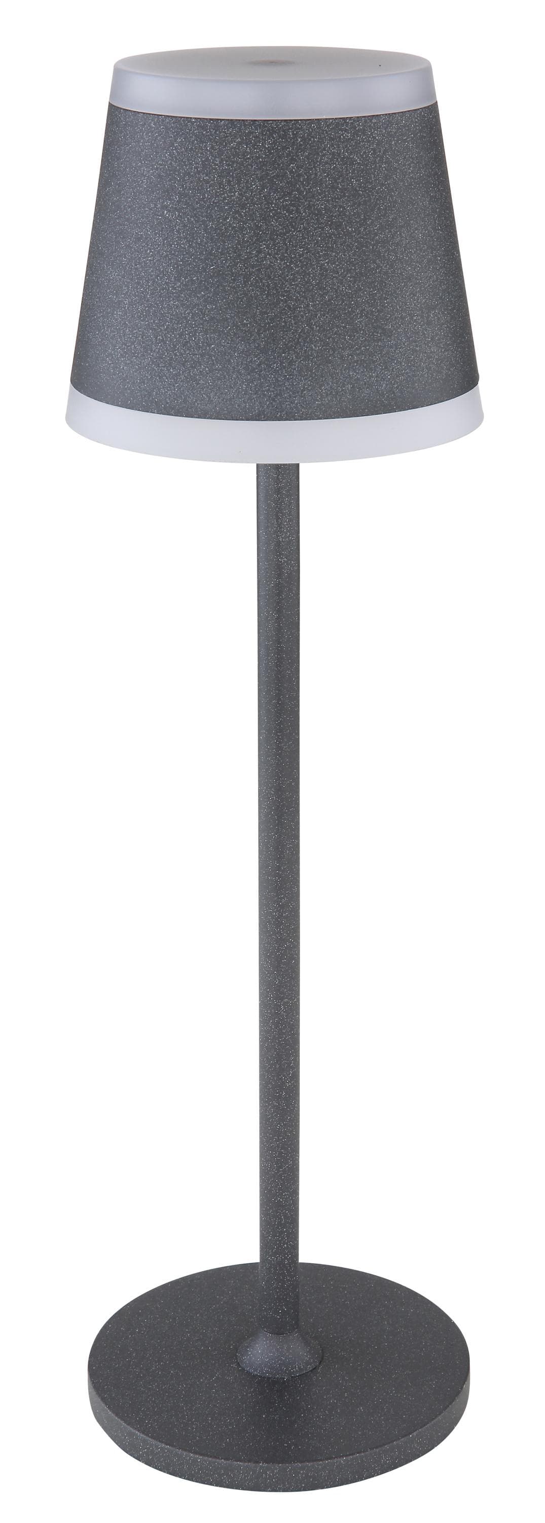 GLOBO LIGHTING Kabellose Tischleuchte mit Touch Dimmer und Akku in Matt Grau