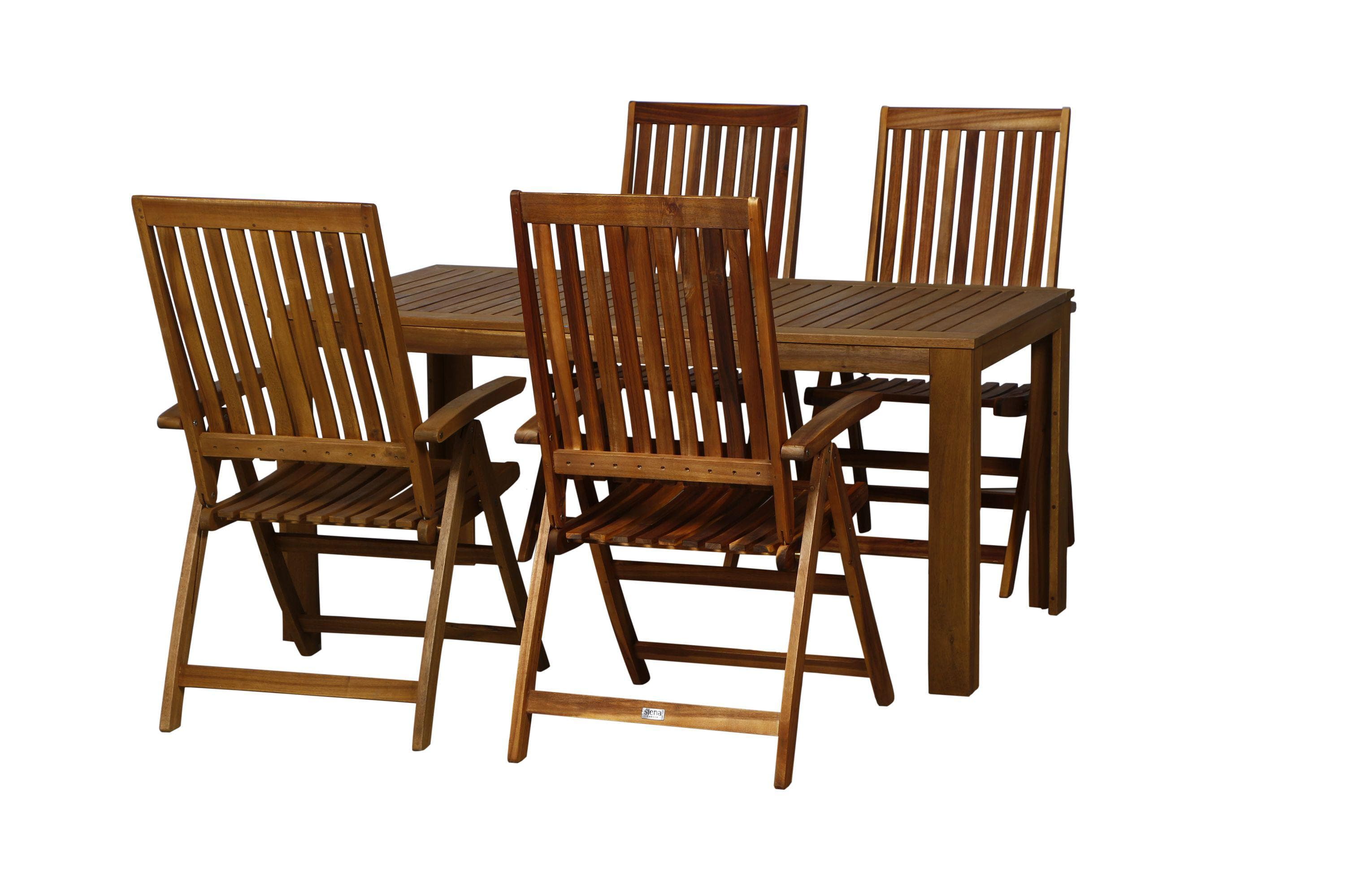 Siena Garden Balkonset Paleros - Klappstühle aus Akazienholz