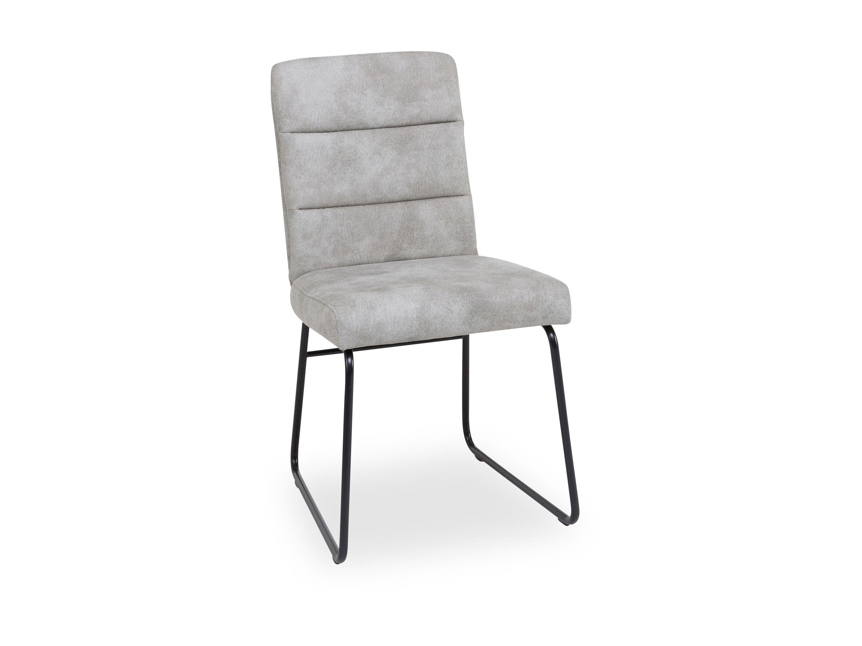 SANSIBAR Living Esszimmerstuhl Polsterstuhl TINNUM Schwarz Stoff