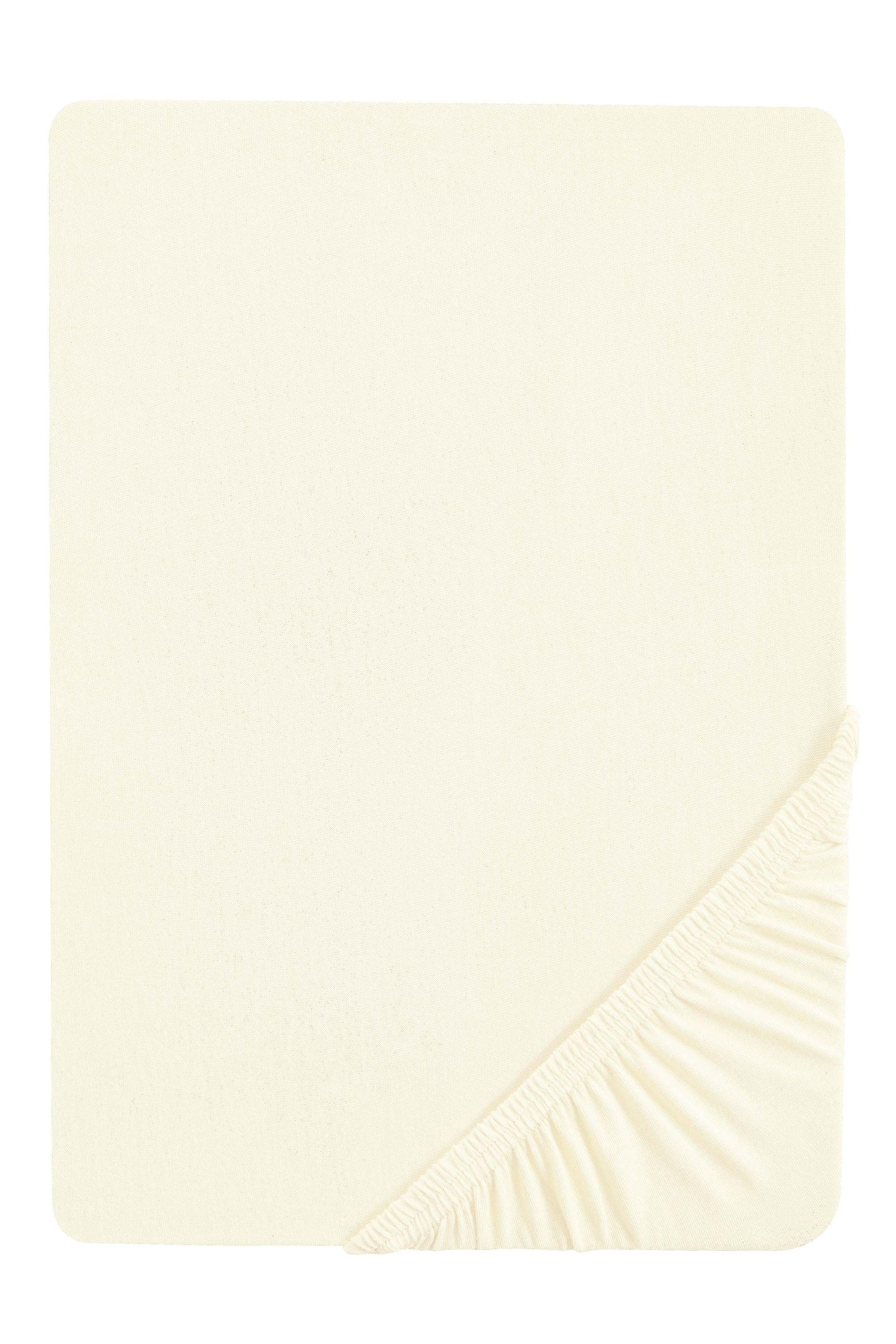 Biberna Spannbettlaken Conny: Jersey-Elasthan für Boxspring- & Wasserbetten