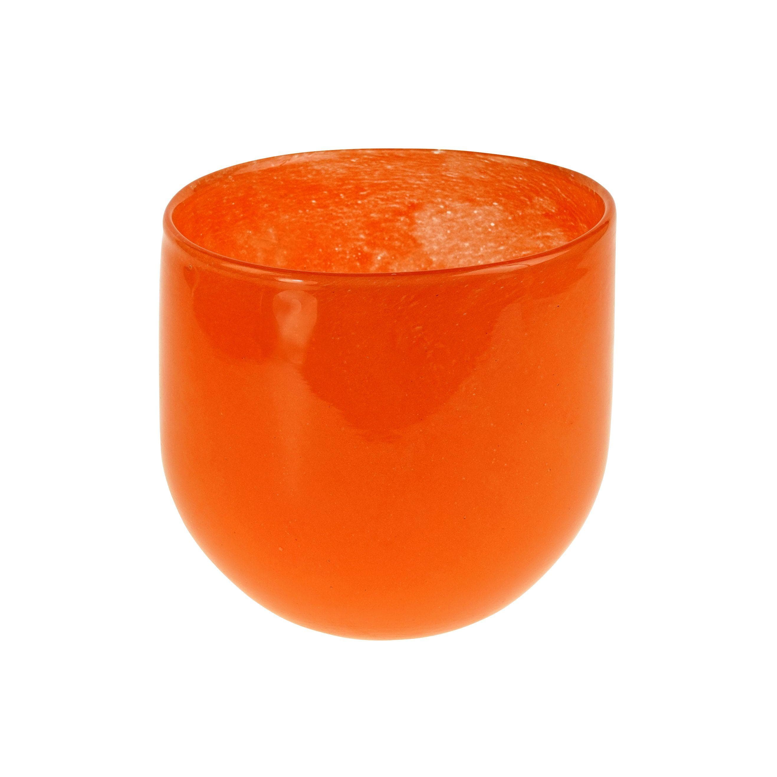 Windlicht SUMMER Orange Glas