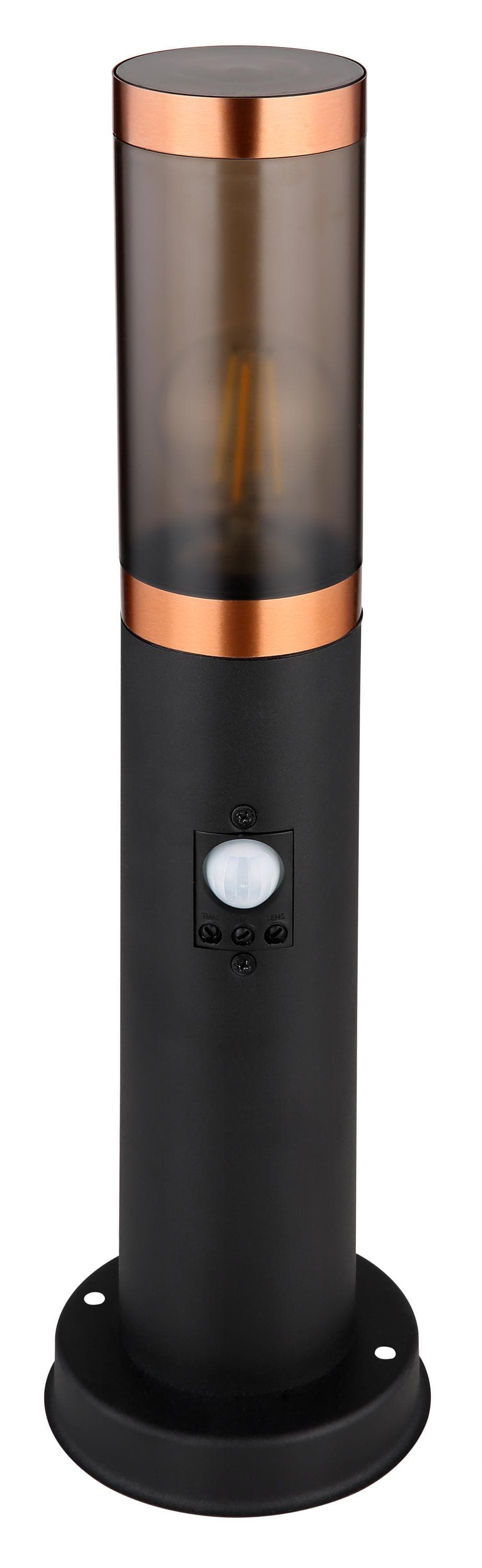 GLOBO LIGHTING Gartenleuchte Außenleuchte mit Bewegungsmelder in Schwarz