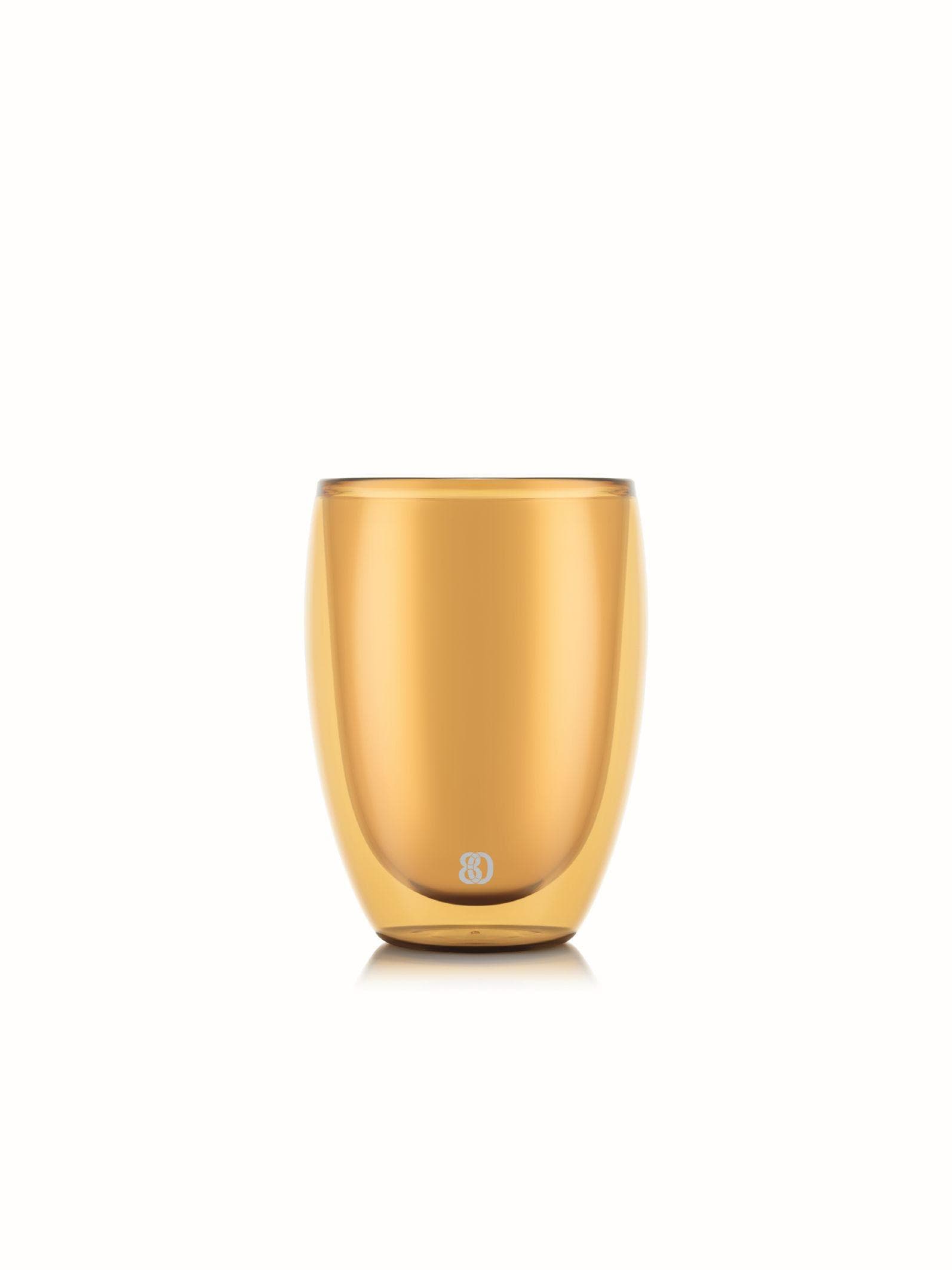 Trinkbecher-Set bodum PAVINA Glas transparent lemon 2-teilig 0,35 Liter