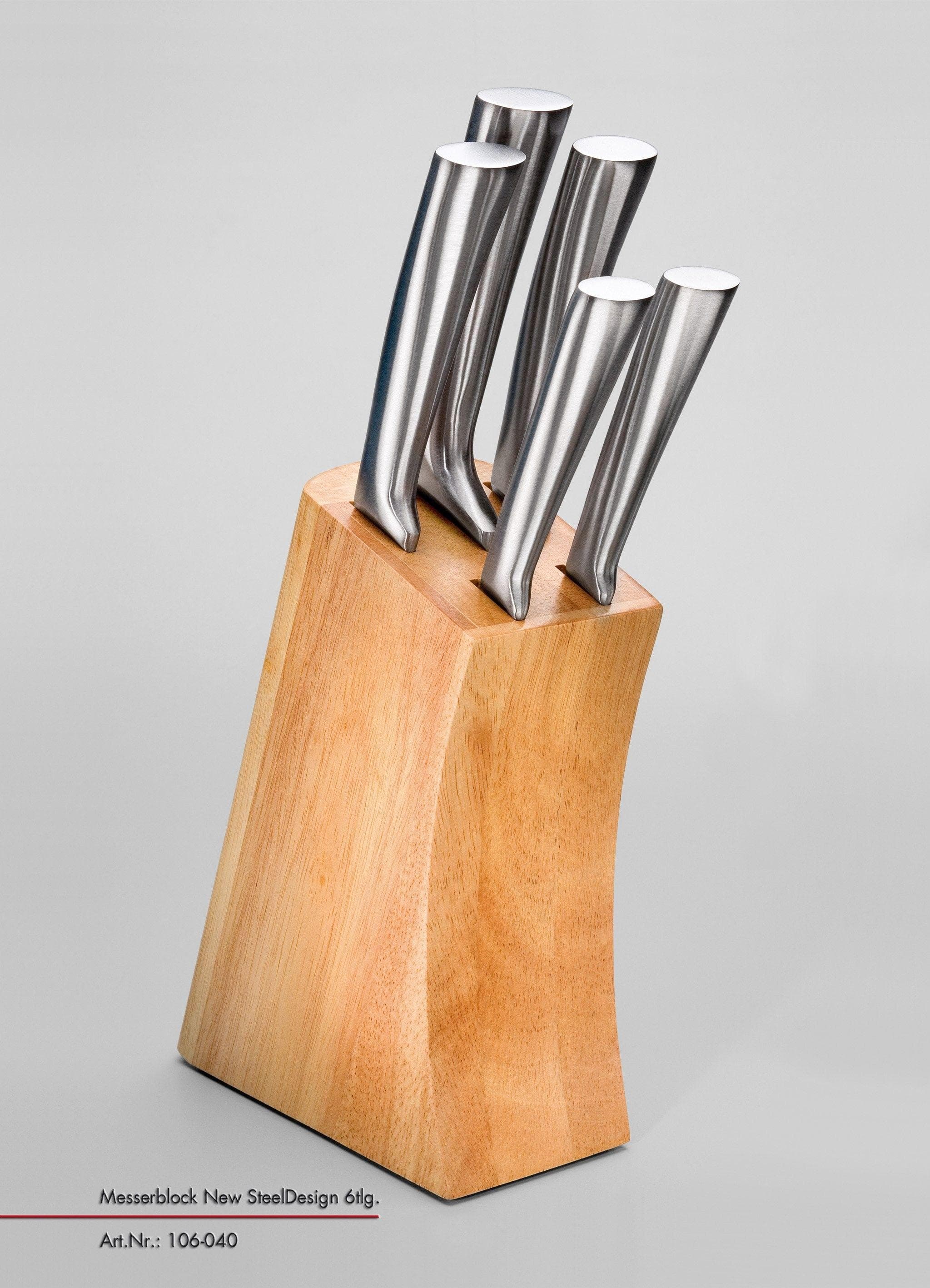 Messerblock JUSTINUS NEW STEEL DESIGN Volledelstahl