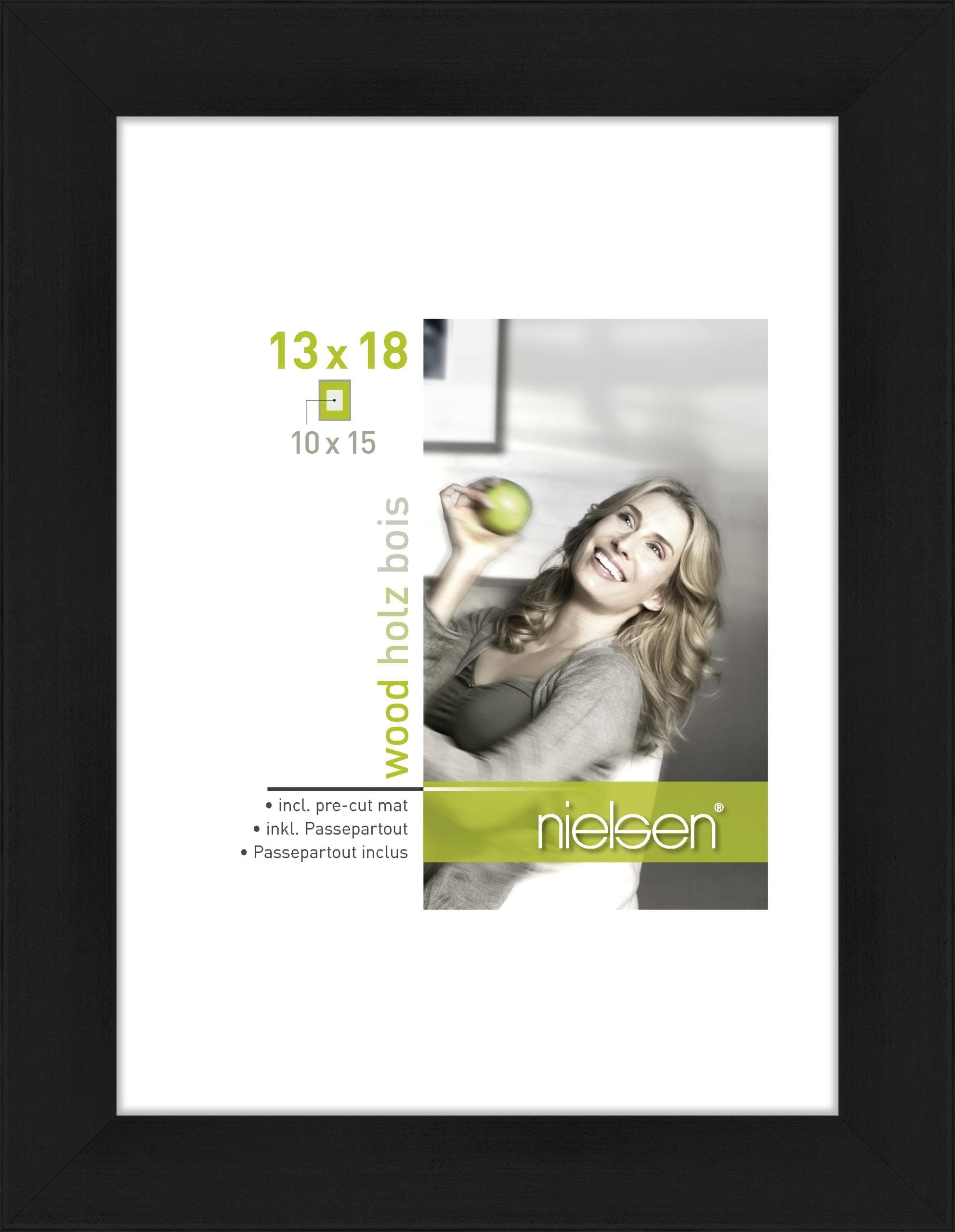 Nielsen Apollo Schwarz Bilderrahmen FSC-zertifiziert