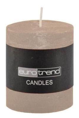 Kerze RUSTI Schlammfarben Zylinderform