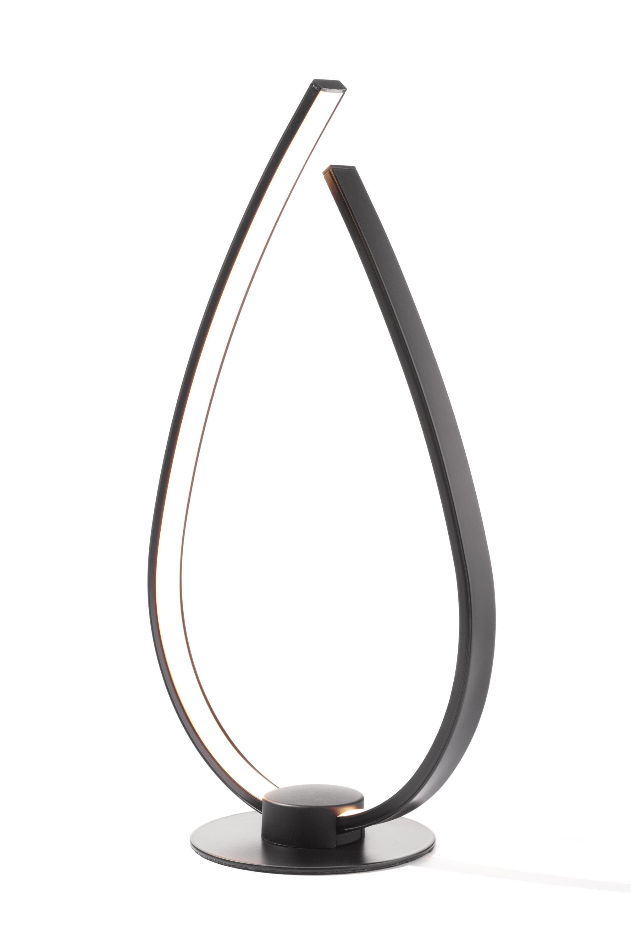 casa NOVA LED Tischleuchte ONION Schwarz Weiß Metall Kunststoff