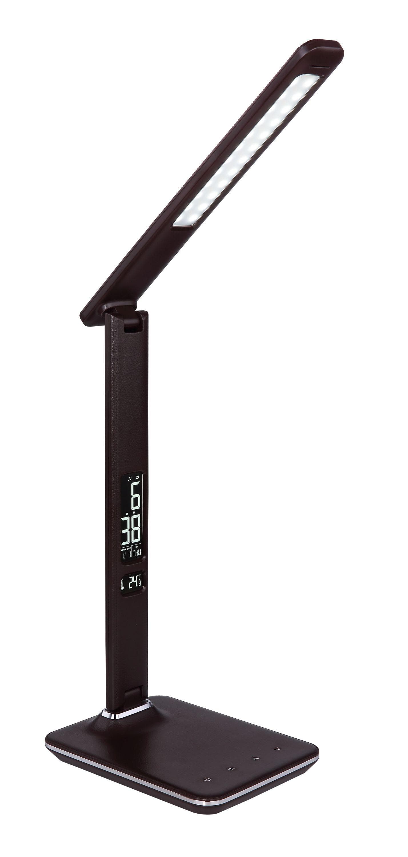 GLOBO LIGHTING Tischleuchte TANNA Dimmbar Touch LED mit Uhrzeitanzeige