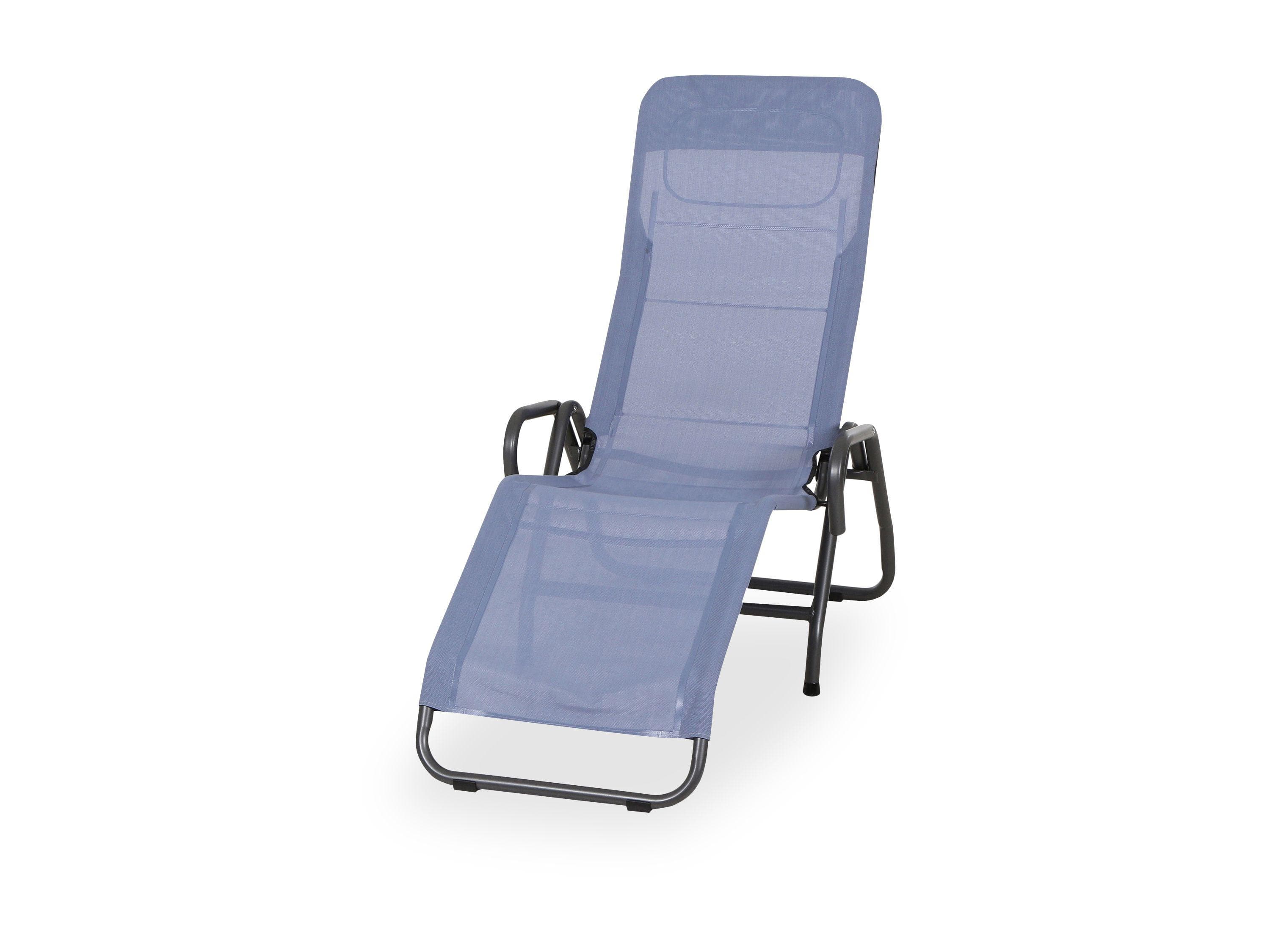 Anthrazit/Taubenblaue Relaxliege