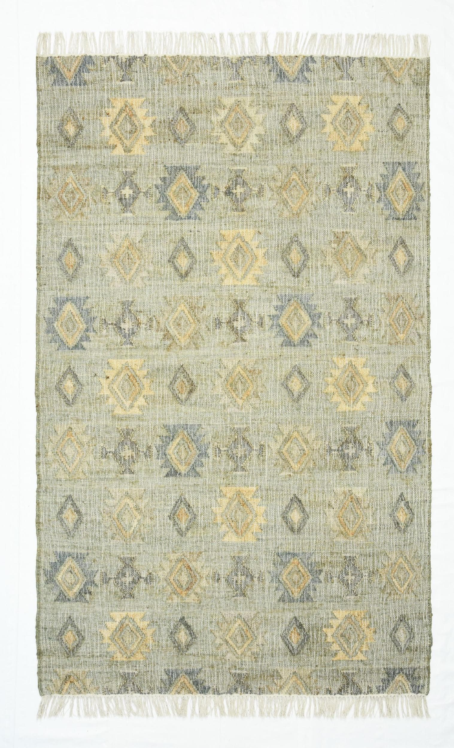 Teppich KELIM VERDA Grün 230x160 cm