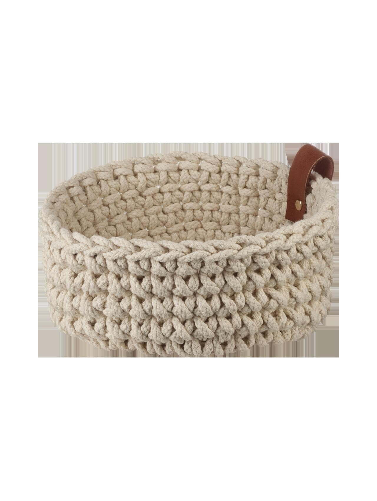 ASA SELECTION Aufbewahrungskorb COPPA SENCHA: Baumwolle, Beige & Ecru, Strickoptik