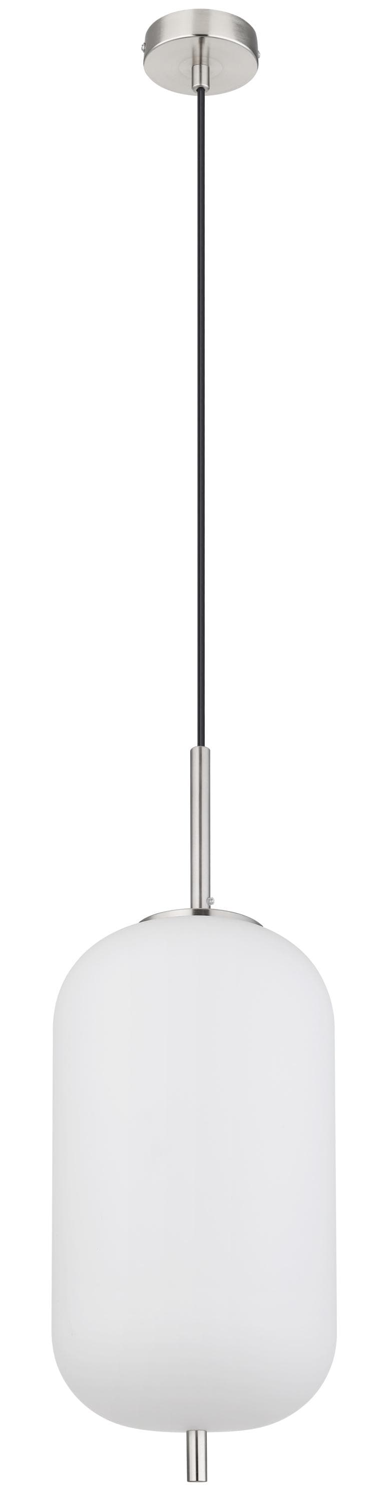 GLOBO LIGHTING BLACKY I Hängeleuchte Wohnzimmerlampe mit Opalglas