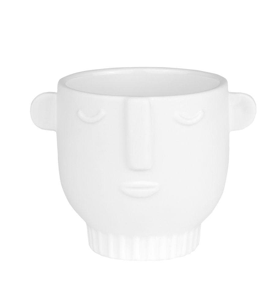 Räder Design Teelichthalter Juri - Weißer Porzellanhalter mit Glasur