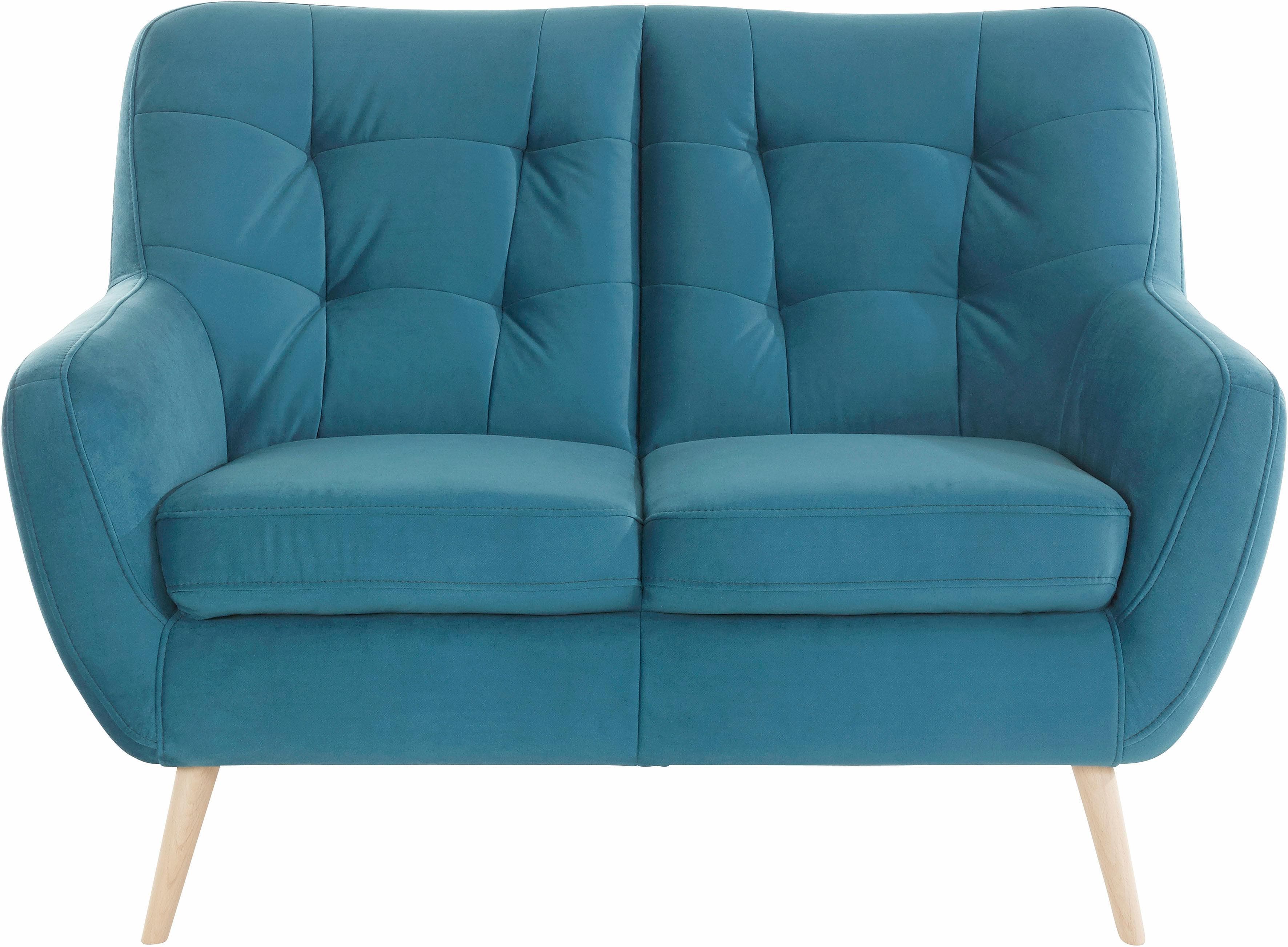 Gemütliches 2-Sitzer Sofa mit aufwendiger Polsterung & skandinavischem Design