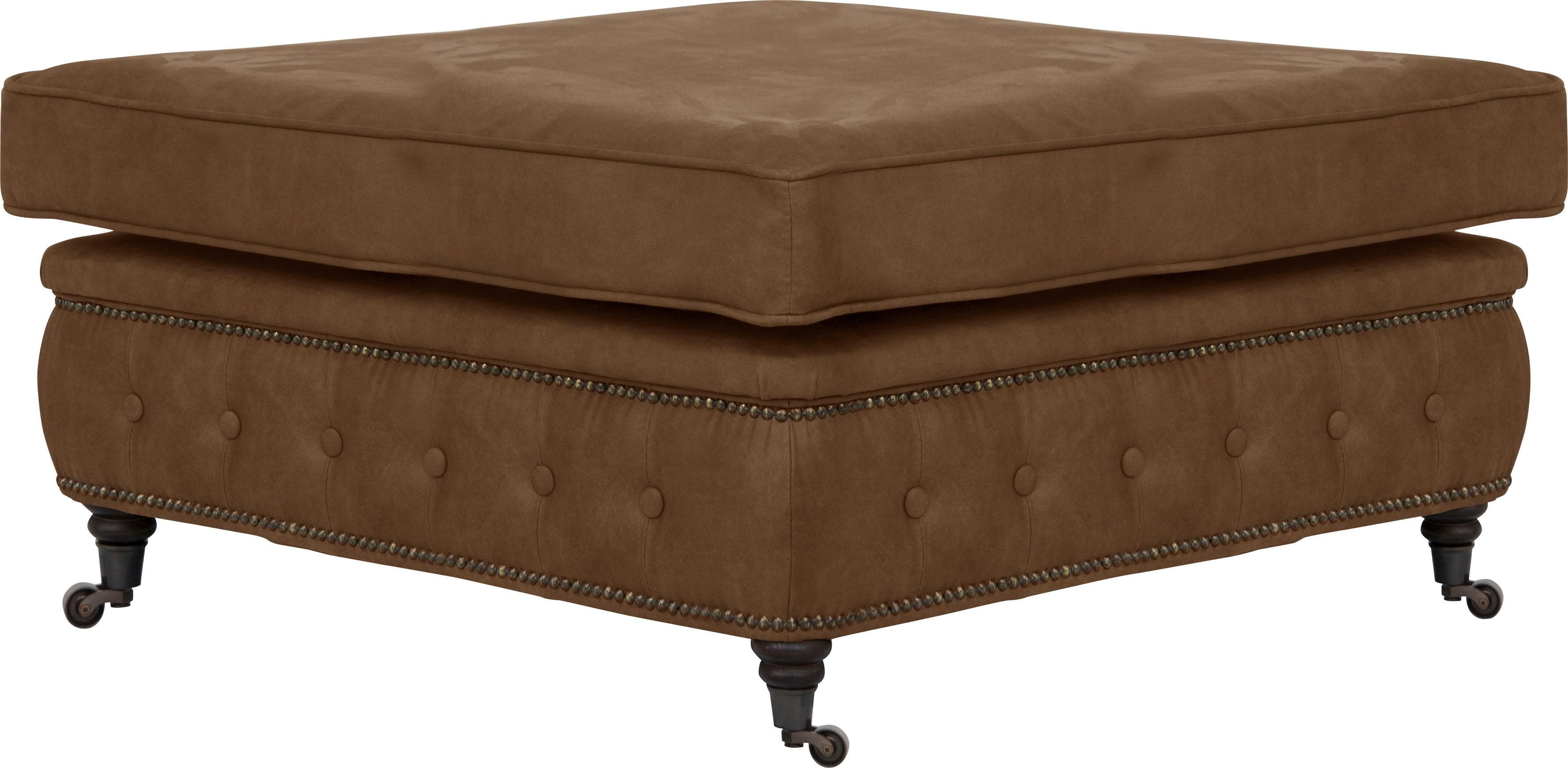 Home Affaire Polsterhocker Aarburg Cognac Polyester