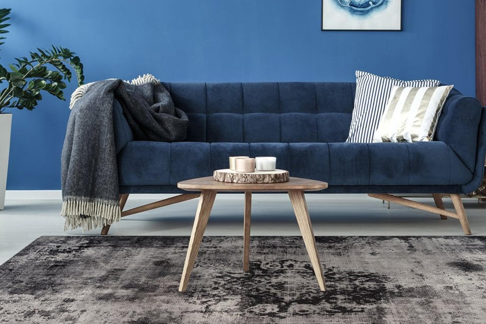 Arte Espina Vintage Teppich Grau Kurzflor 140x200 cm