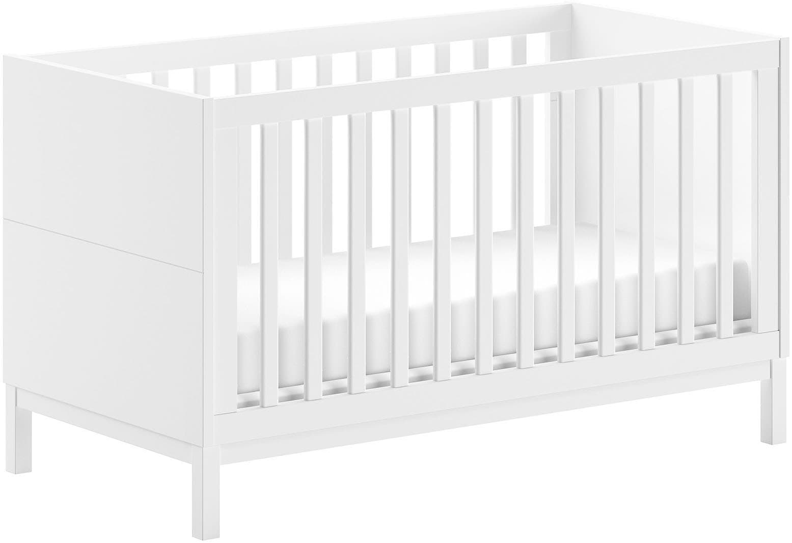 Vipack Babybett EVA Weiß Kiefer Massiv MDF 70x140 cm