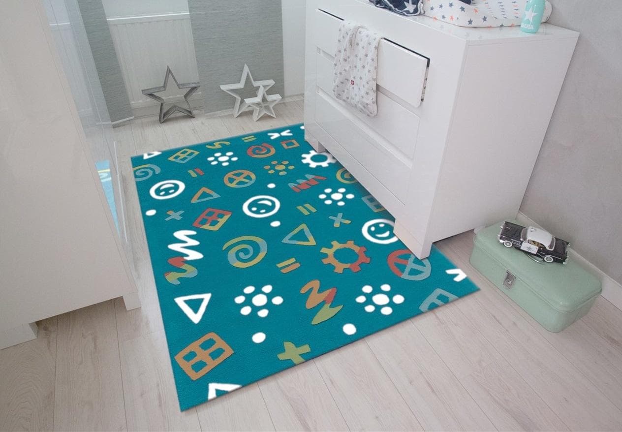 Arte Espina Spirit Glowy 3146 Kinderteppich Blau Leuchtgarn
