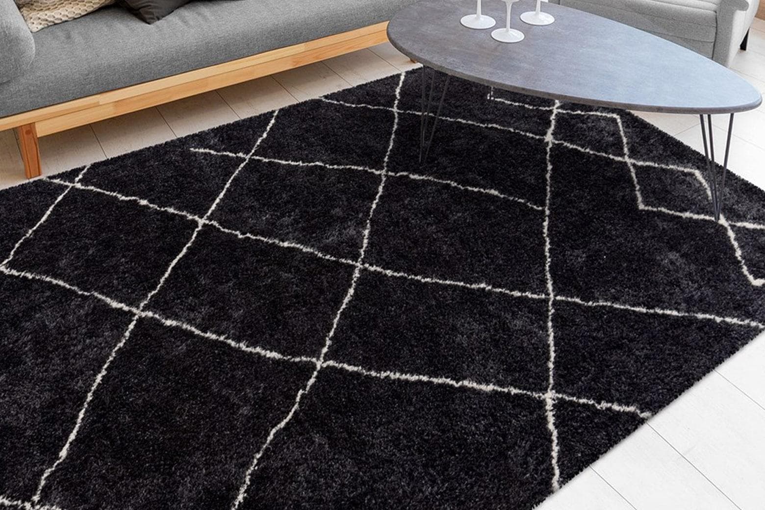 ME GUSTA Teppich Orlando 525 Anthrazit Retro-Charakter Polyester