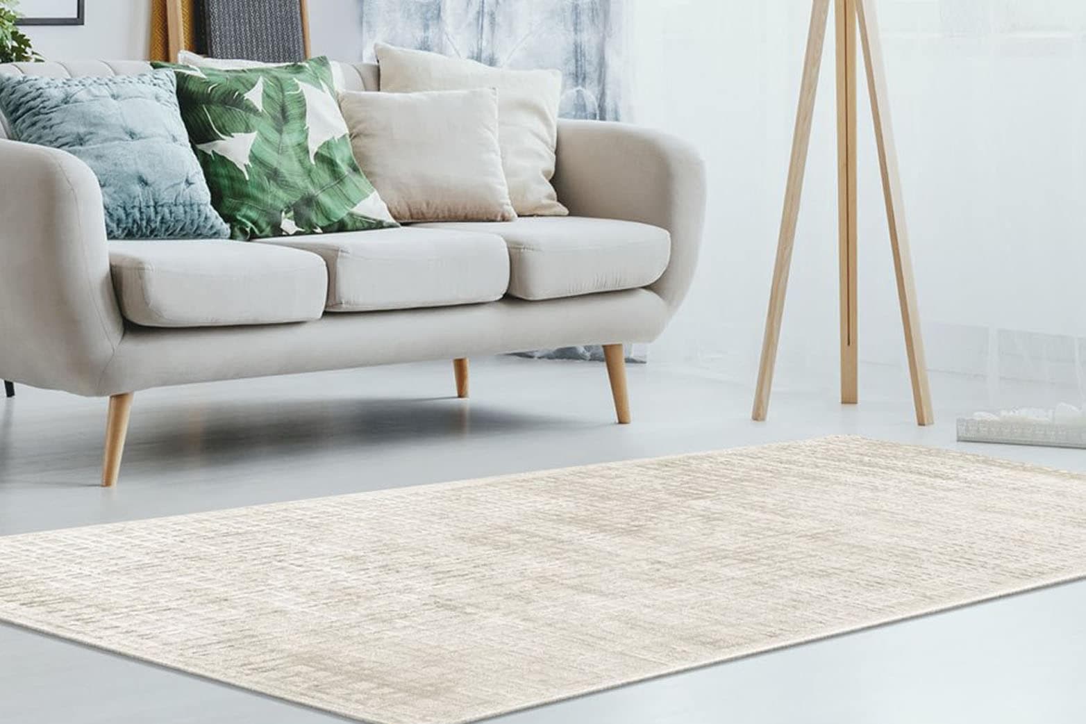 Padiro Teppich Karma 3D-Design Handgewebt Weiche Haptik Pflegeleicht