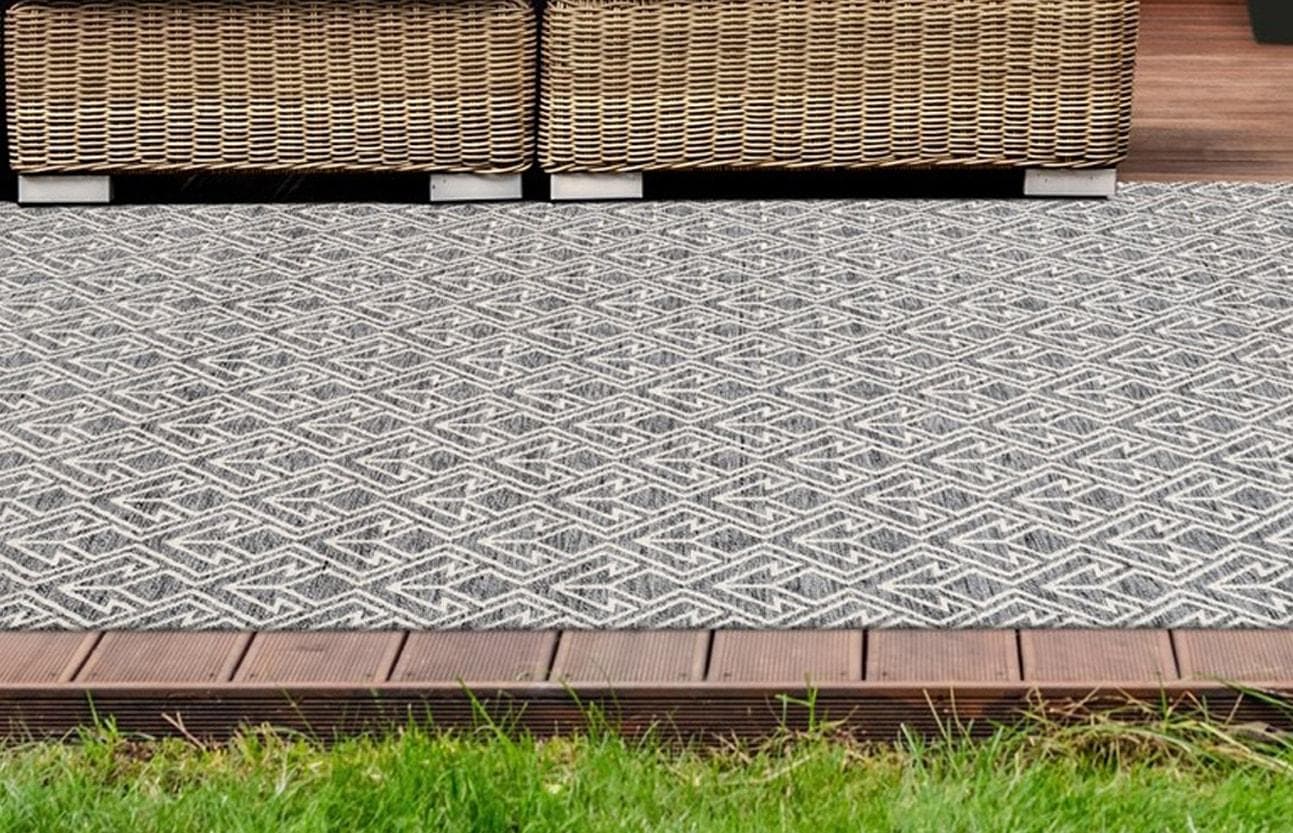 Arte Espina Yoga 100 Teppich Grau Creme Outdoor Ethno Style