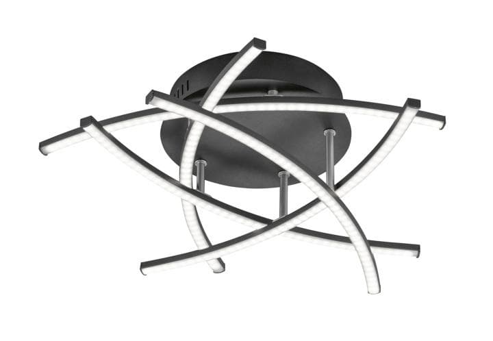 FISCHER & HONSEL LED Deckenleuchte Cross TW - Dimmbar, Tunable White, Metall