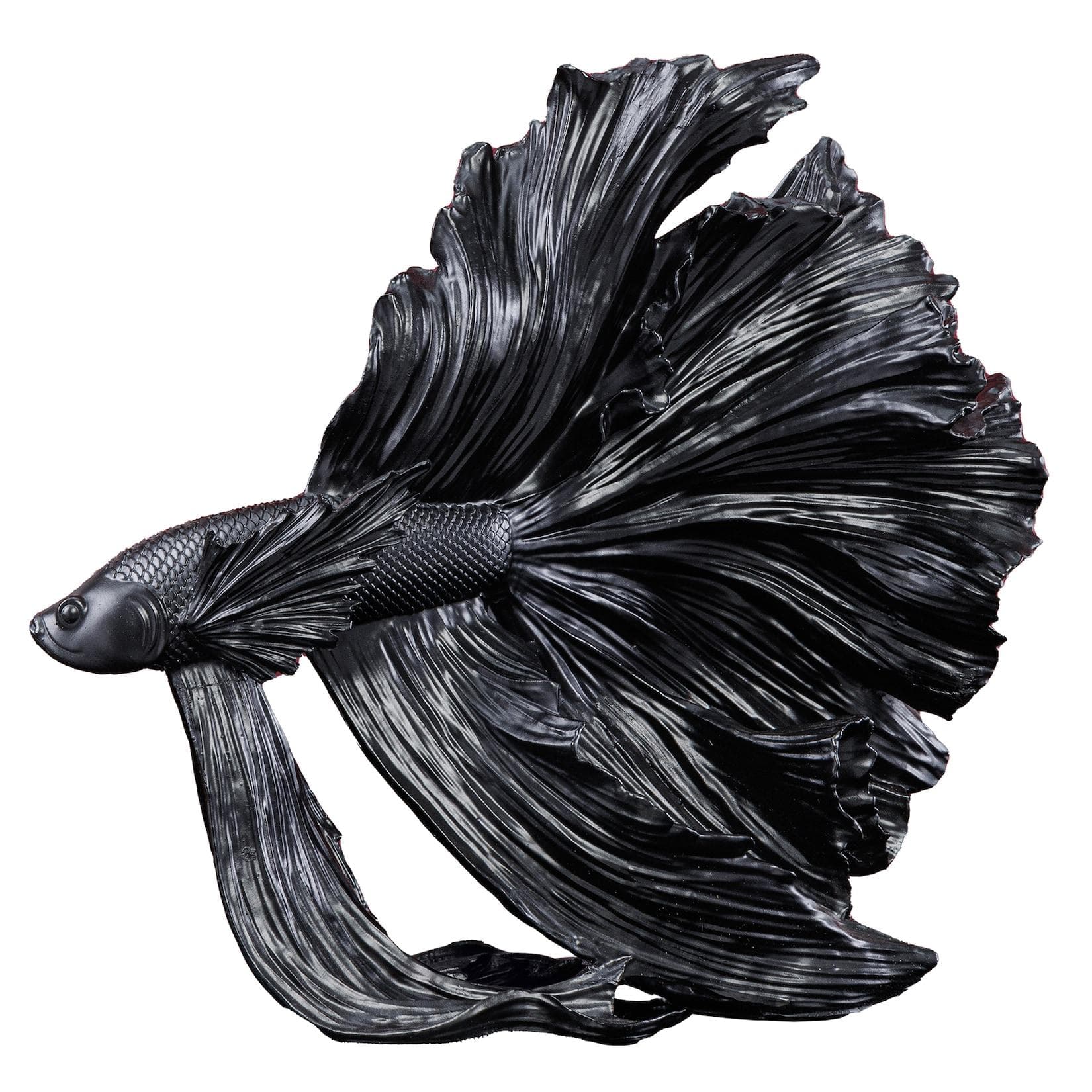 riess-ambiente CROWNTAIL Tierfigur Schwarz Kunststein