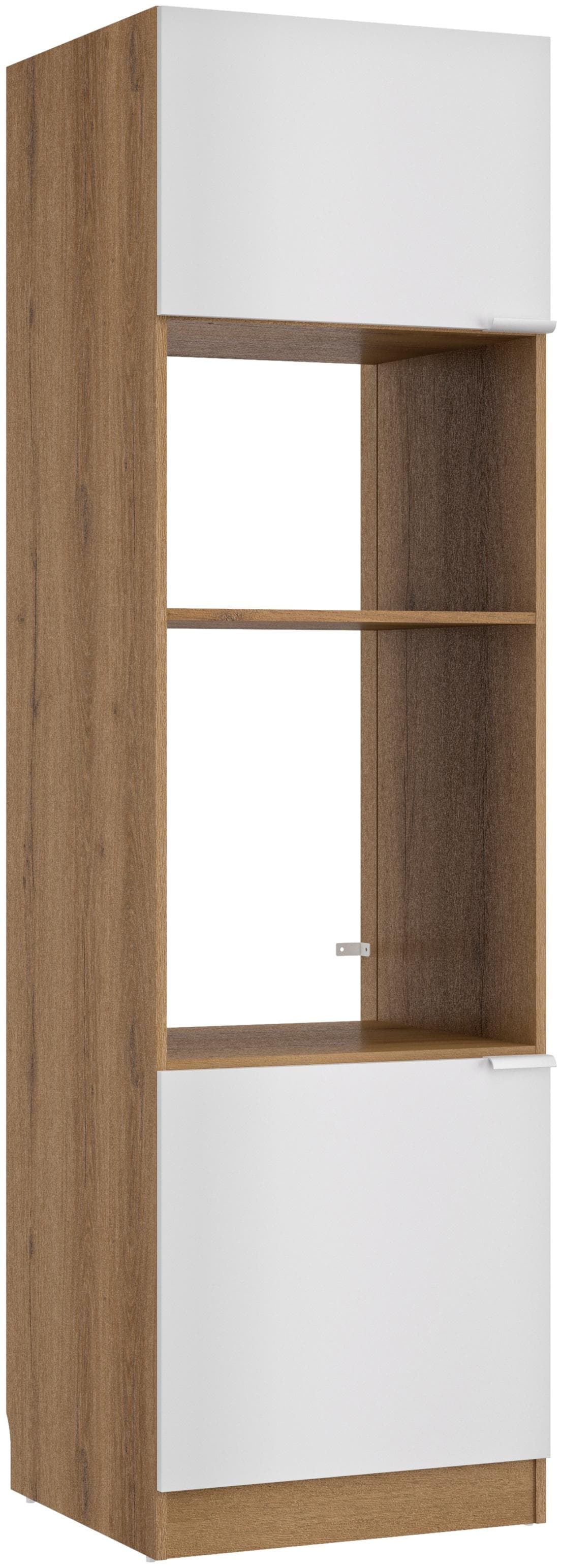 Mikrowellenumbauschrank GAMI EDEN Eiche Helvezia Nachbildung 60x58x211 cm