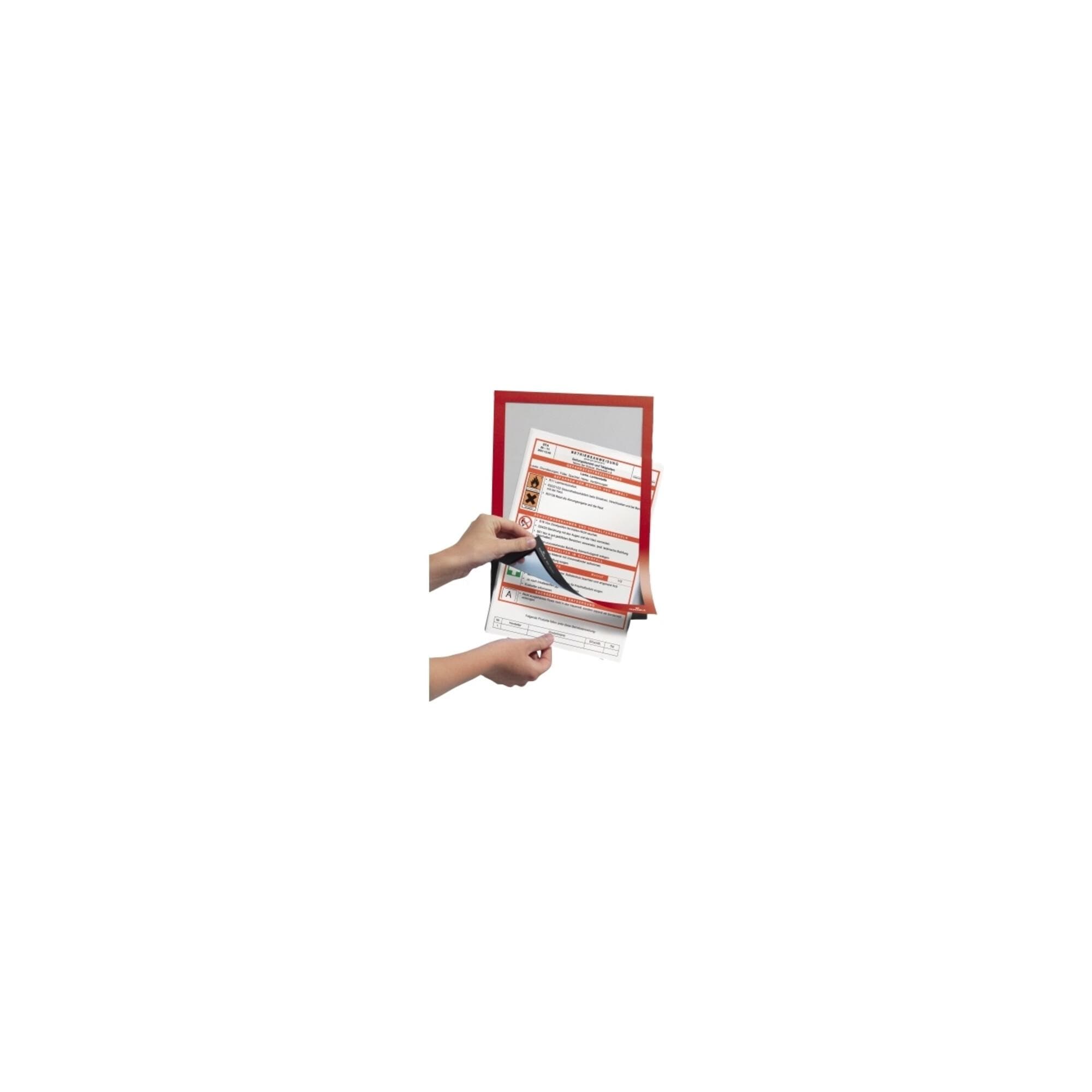 Durable Magnetrahmen DURAFRAME A4 Rot Beschriftungsschild