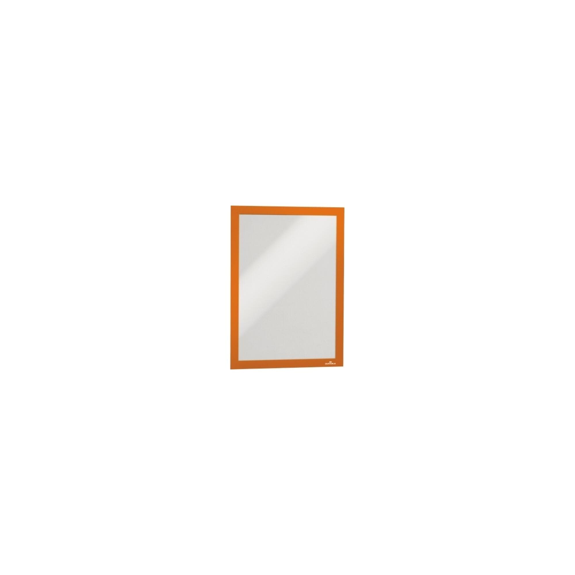 Durable Magnetrahmen DURAFRAME A4 Orange Beschriftungsschild