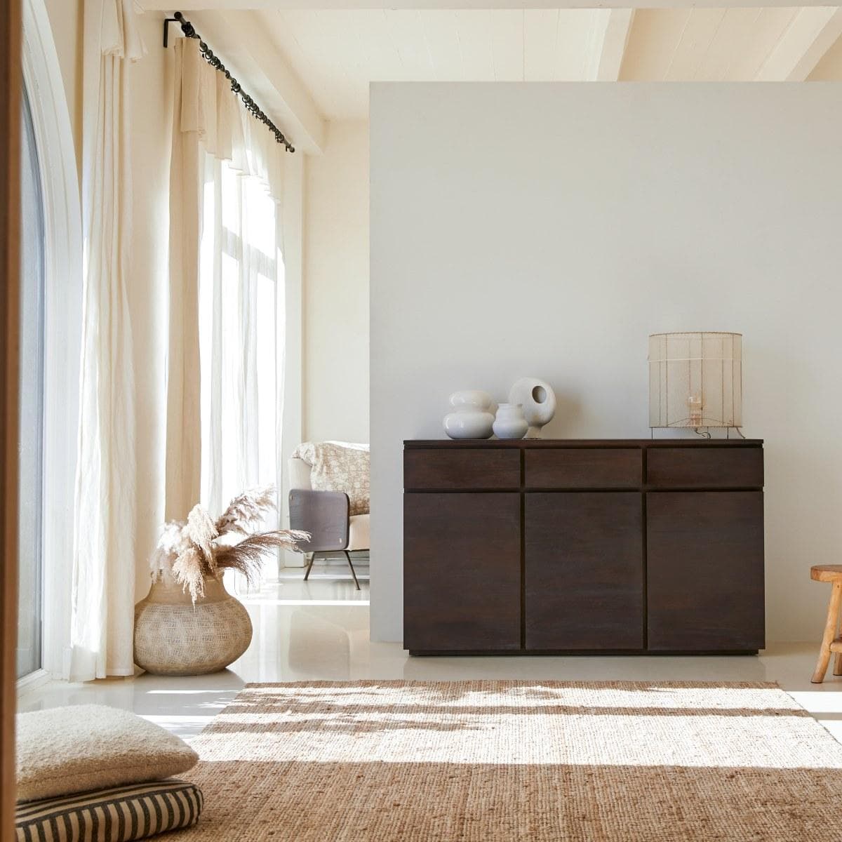 Tikamoon Buffet Eva 150 cm Mahagoni Massivholz