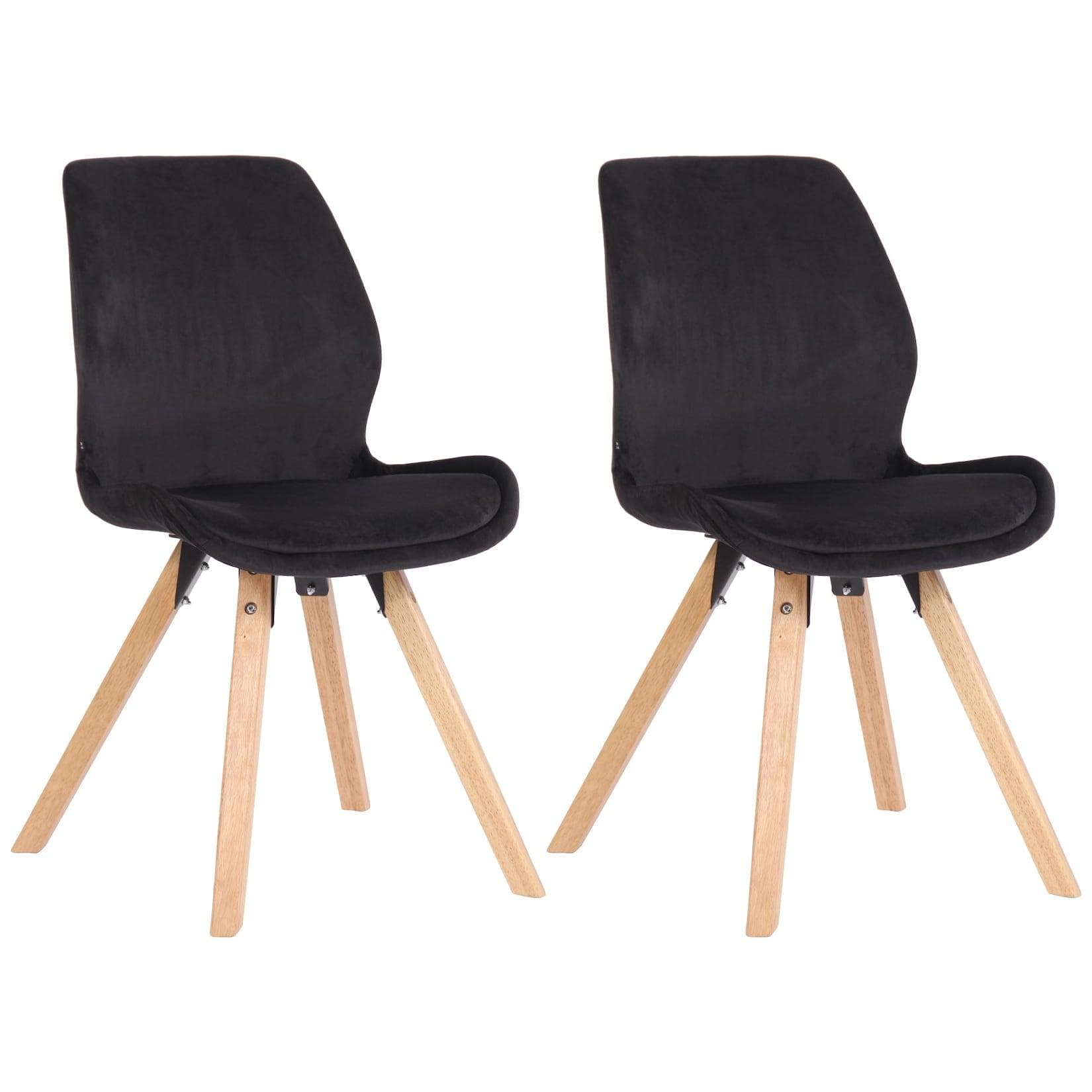 CLP Esszimmerstuhl 2er Set Luna Gepolstert Modern