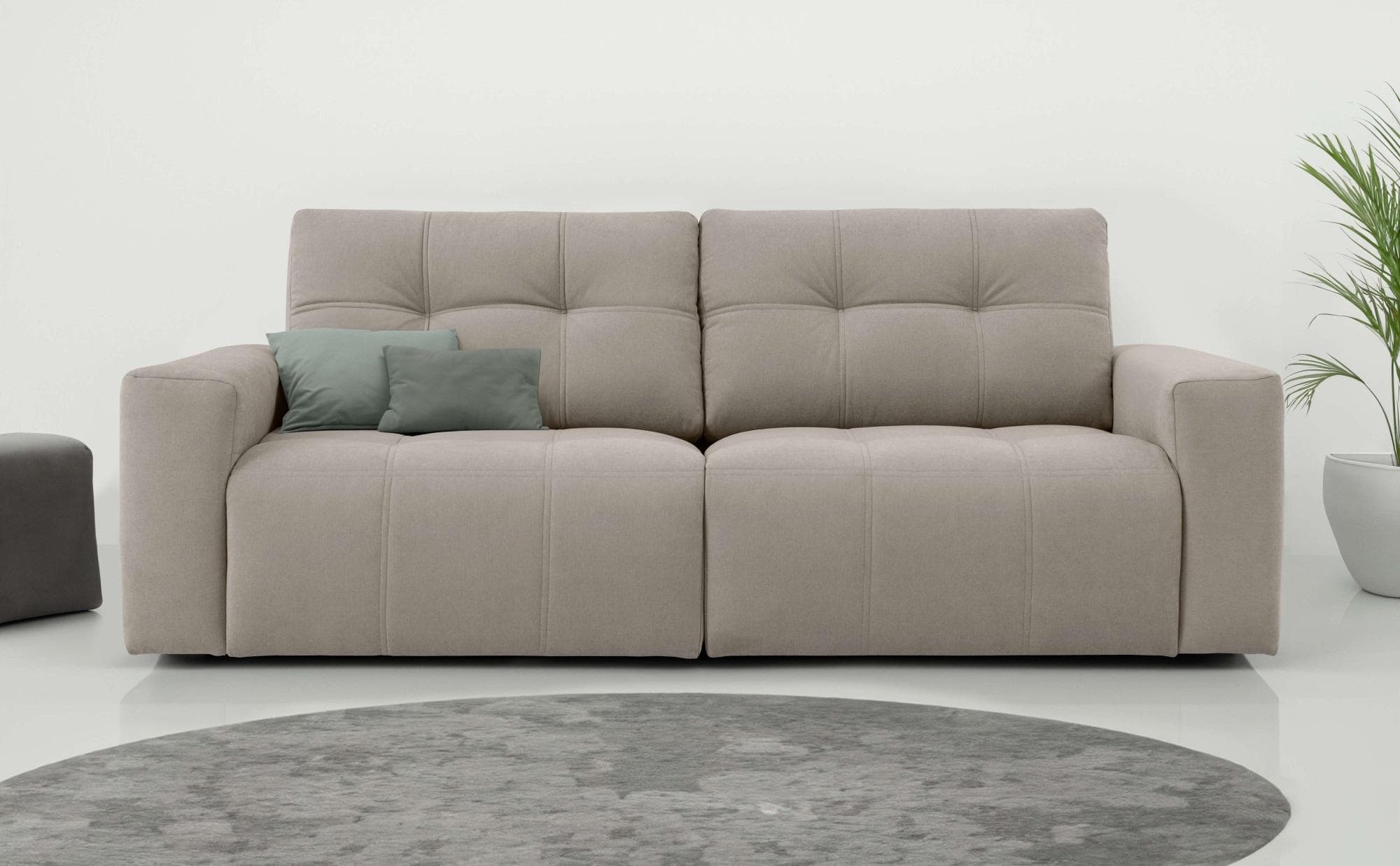 HOME AFFAIRE Turnon 3-Sitzer Sofa Braun Chenille