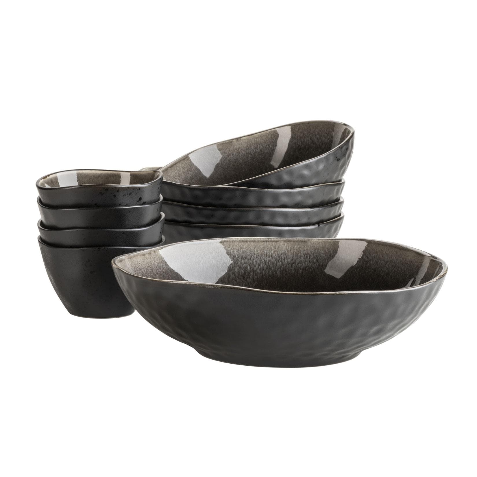 Mäser Schüssel-Set Keramik Niara Organic Braun Schwarz
